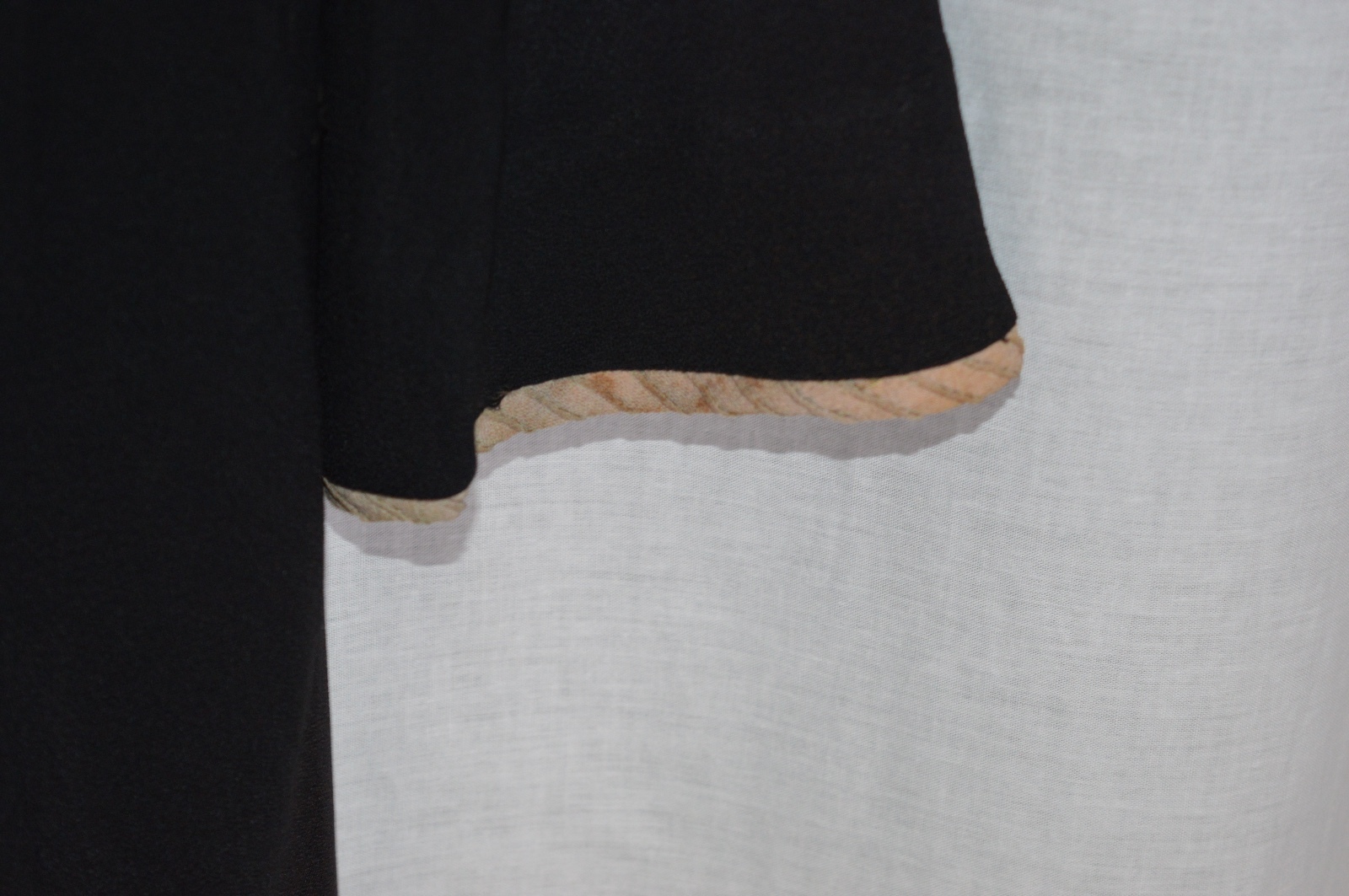 Vintage 1940s 1950s Beige Black Dress Celluloid Rhinestone Buttons Size Medium