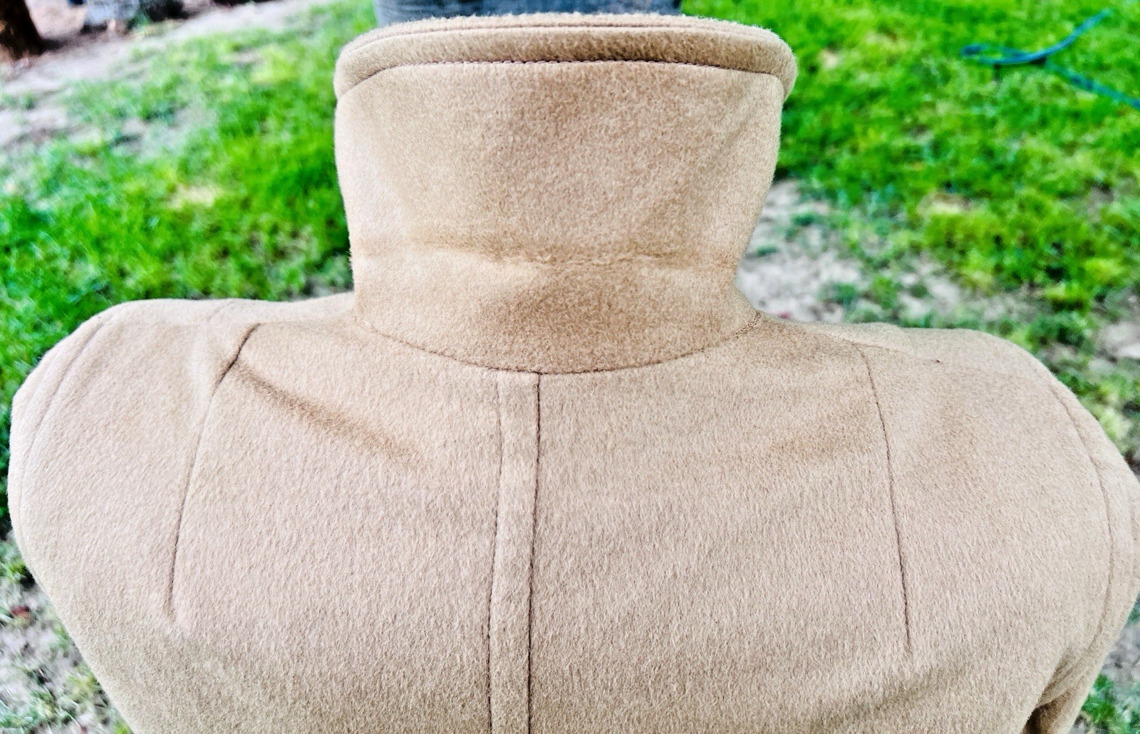 Riel Coat Co. Vintage Wool and Cashmere Coat Made in the USA Camel Color XL