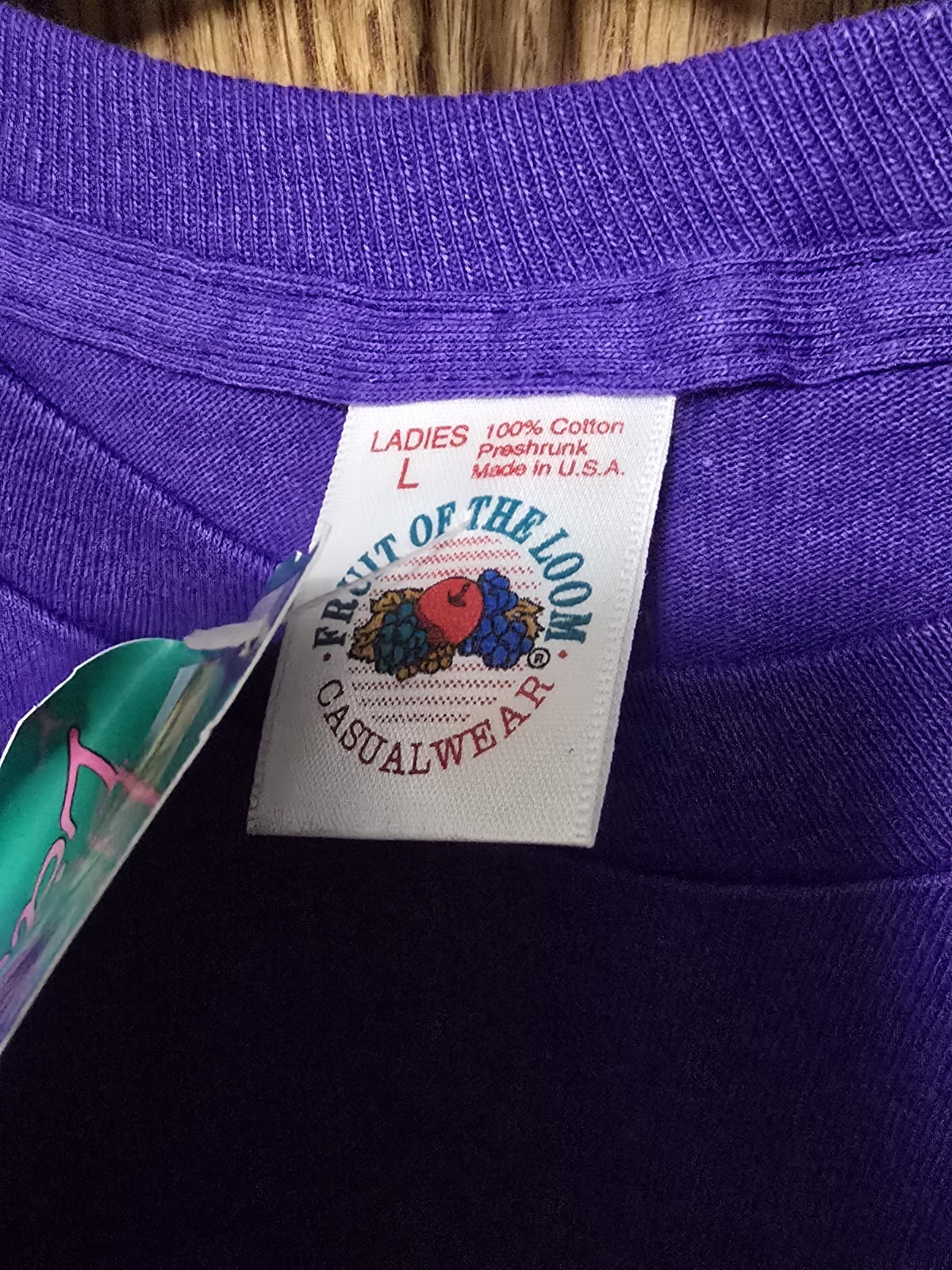 Lot of 3 Vintage 90s Fruit of the Loom T-Shirts NWT Made USA Ladies L Casualwear