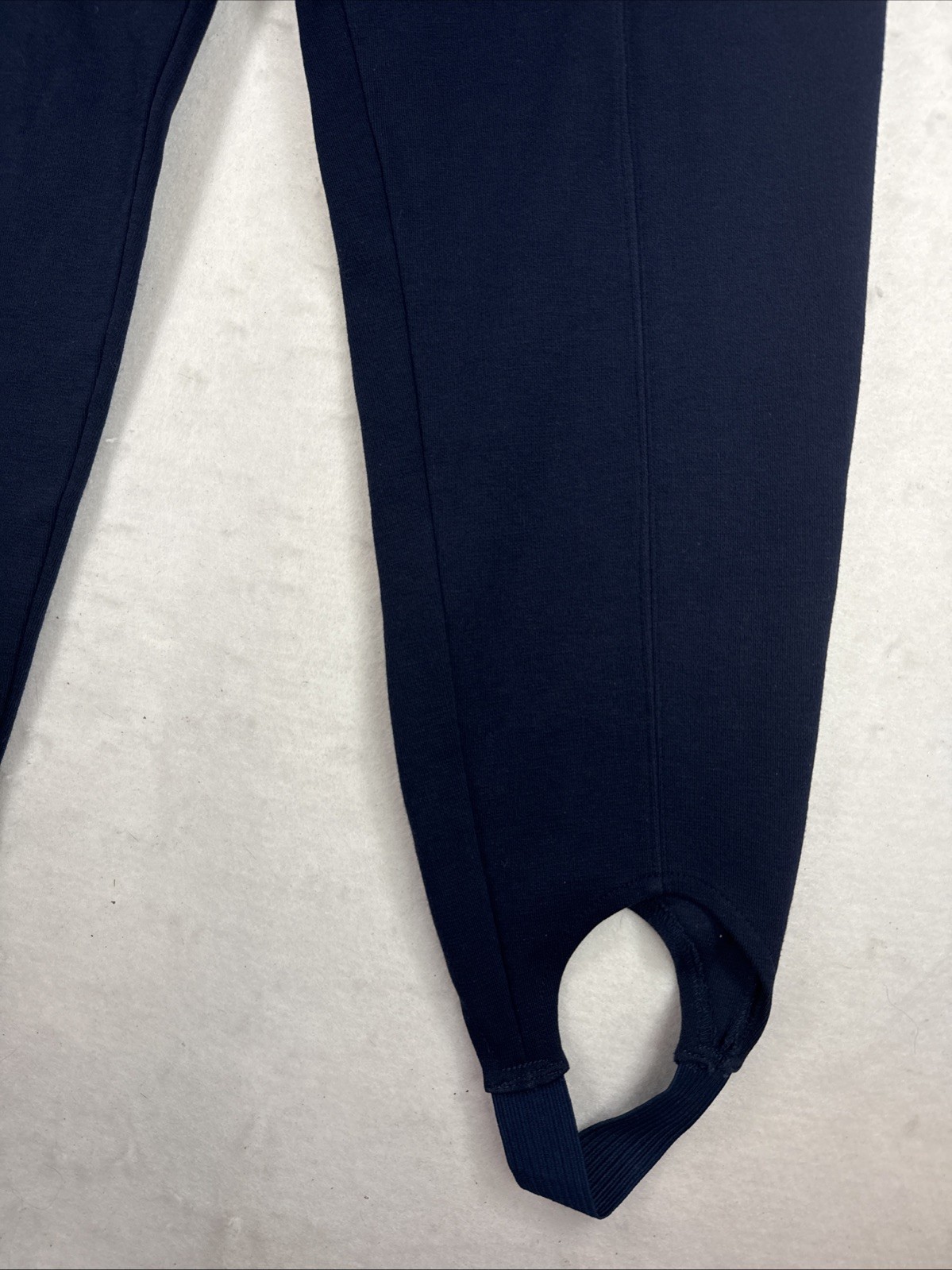 Vintage Stirrup Pants Land’s End Size M 90s Navy Blue Cotton Lycra Made In USA