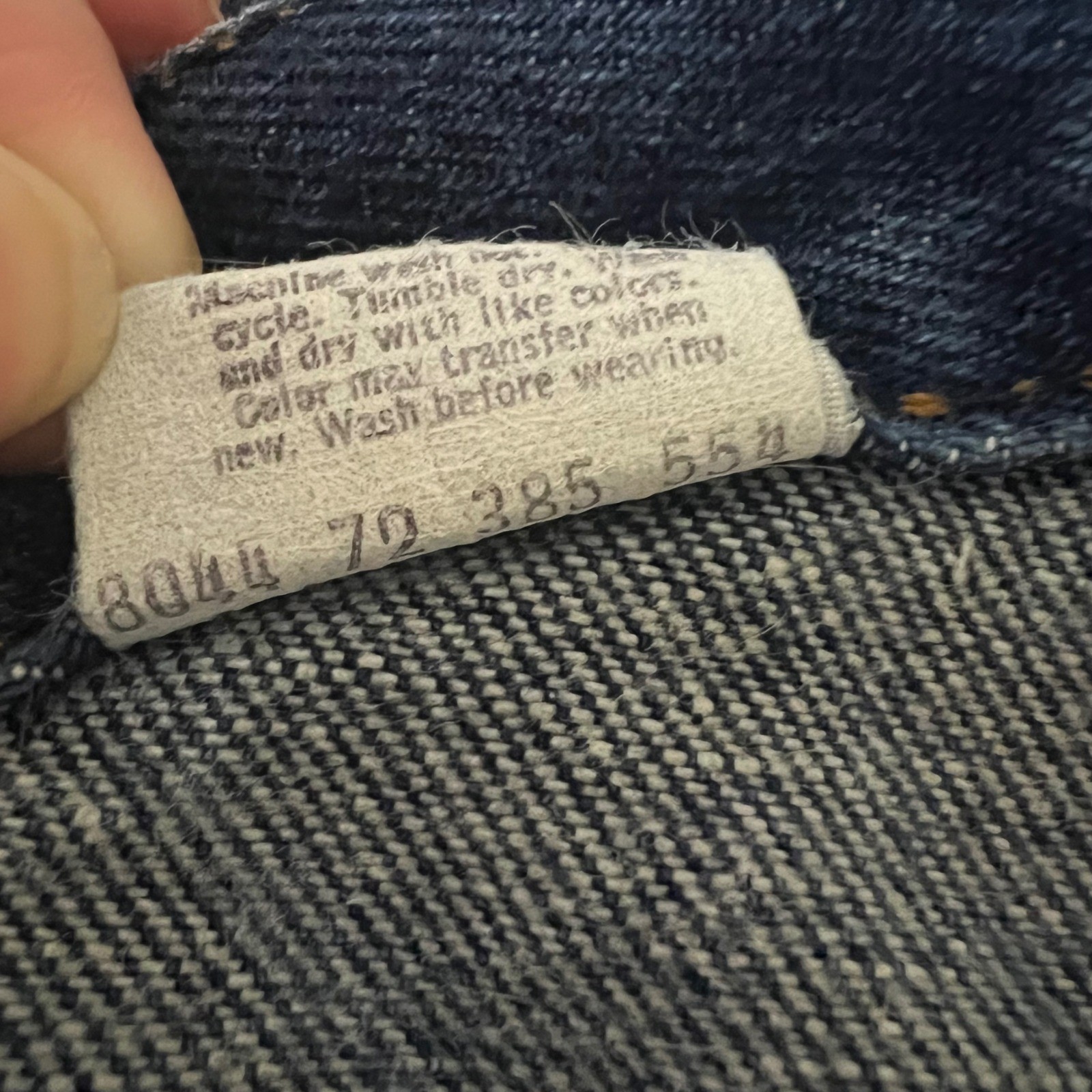 Vintage USA Made Levi’s White Tab Jeans Size 13 High Rise Straight Leg 554