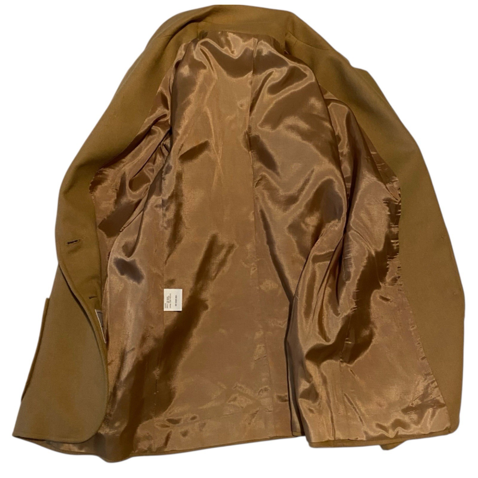 Y2K L.S. Ayres & Co Wool Blend Camel Blazer Jacket Equestrian Riding Size 12