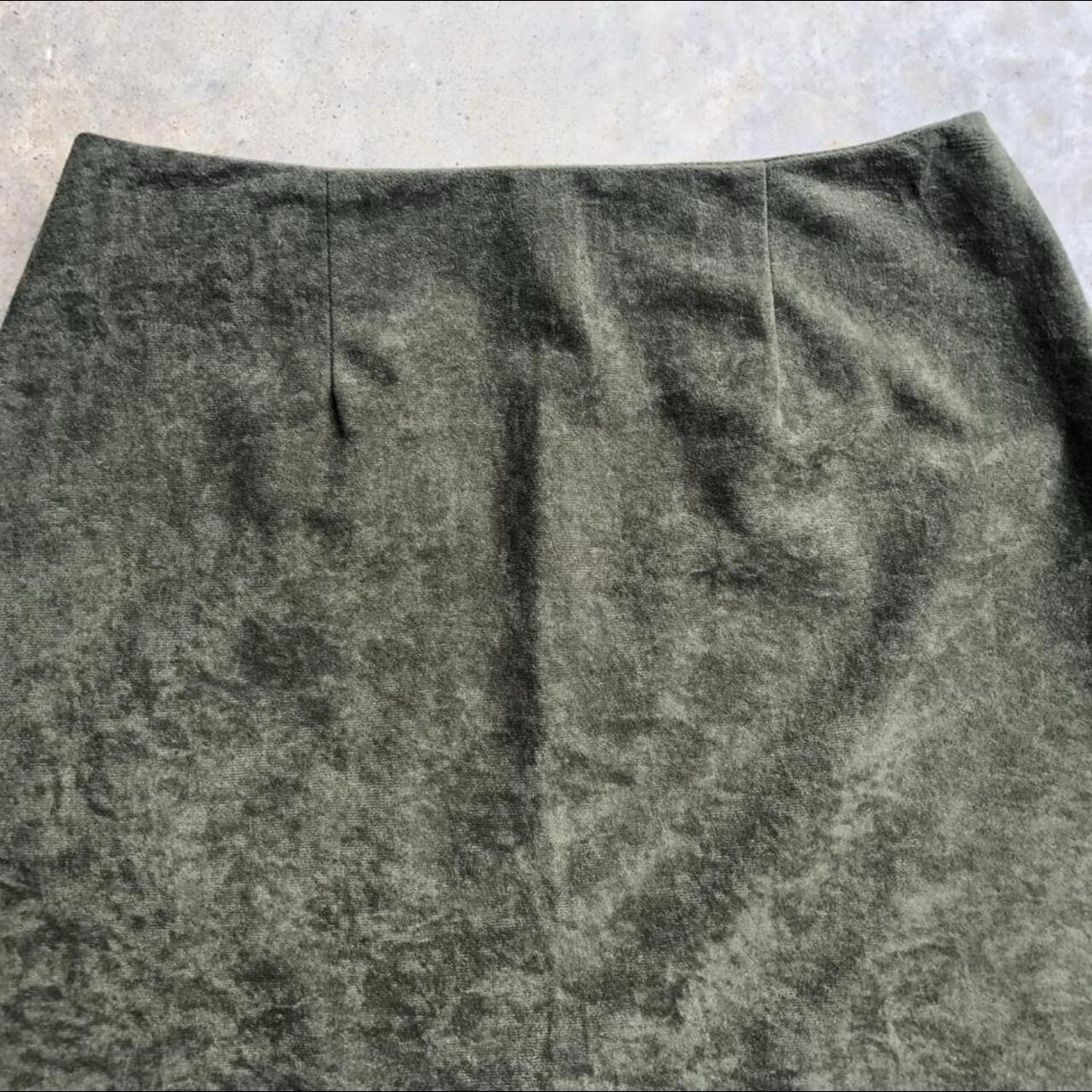 Vintage Juniors 3 ILU Mini Skirt Green Poly Suede – From The Clothing Company