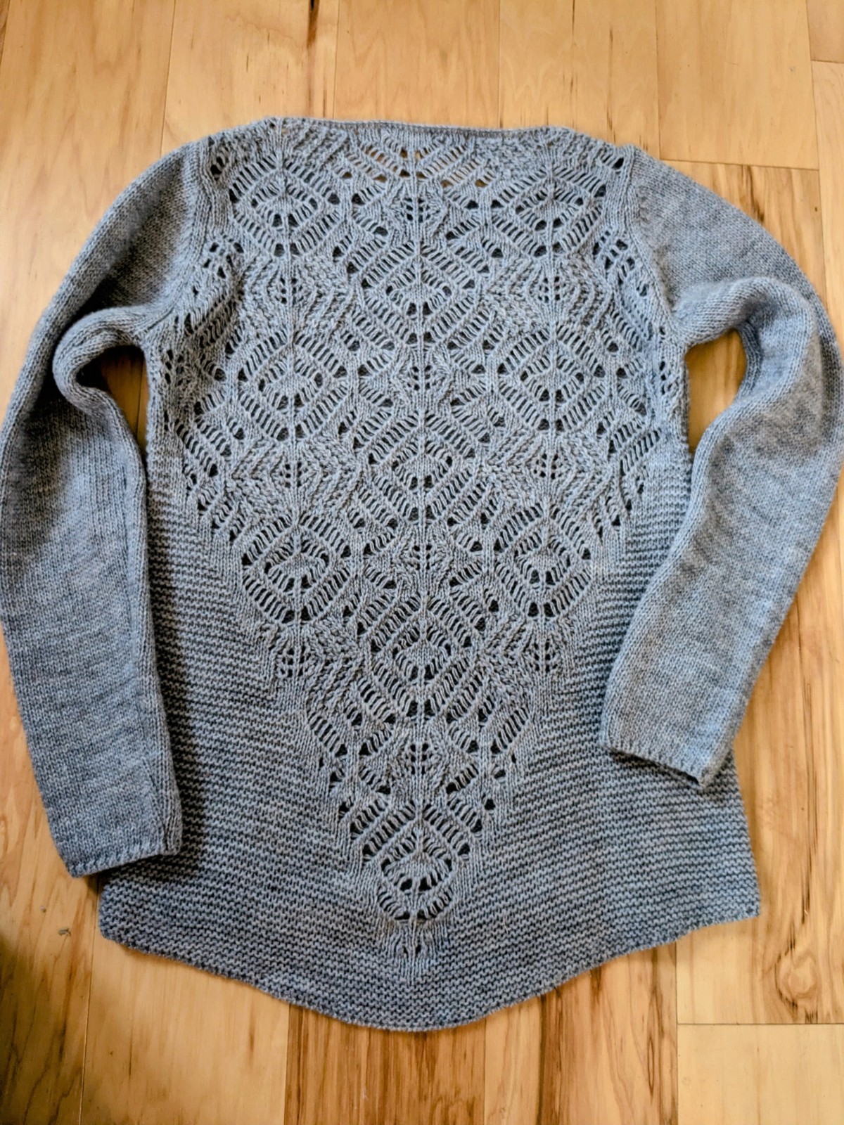 Bianca B Size Sm Made In Italy Acrylic Wool Blend Lace Back Sweater Y2K 90’s