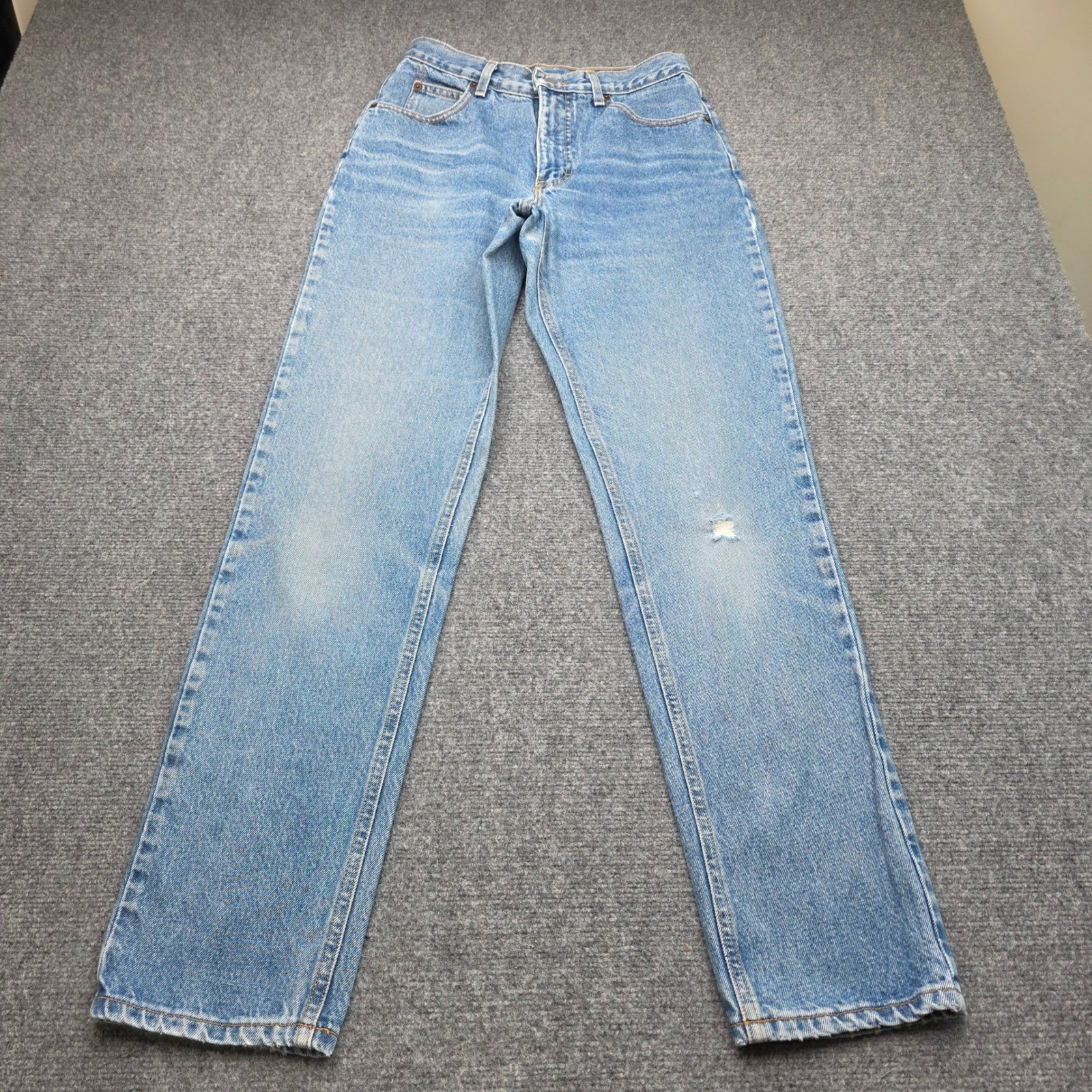Vintage Calvin Klein High Waist Straight Leg Jeans Light Wash USA Made Women 10