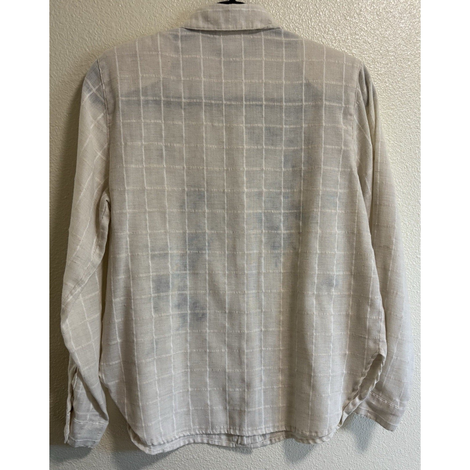 VTG Floral Embroidered Button Down Shirt Cottagecore Granny Grandmacore Size 8P
