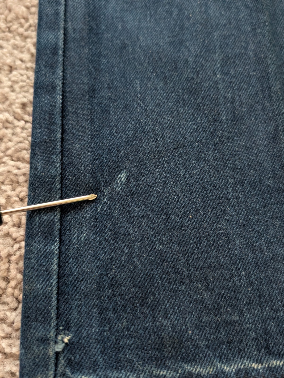 VTG Calvin Klein Jeans Womens 38×36 VTG Hemmed To 36×30 High-Rise USA 70s 80s