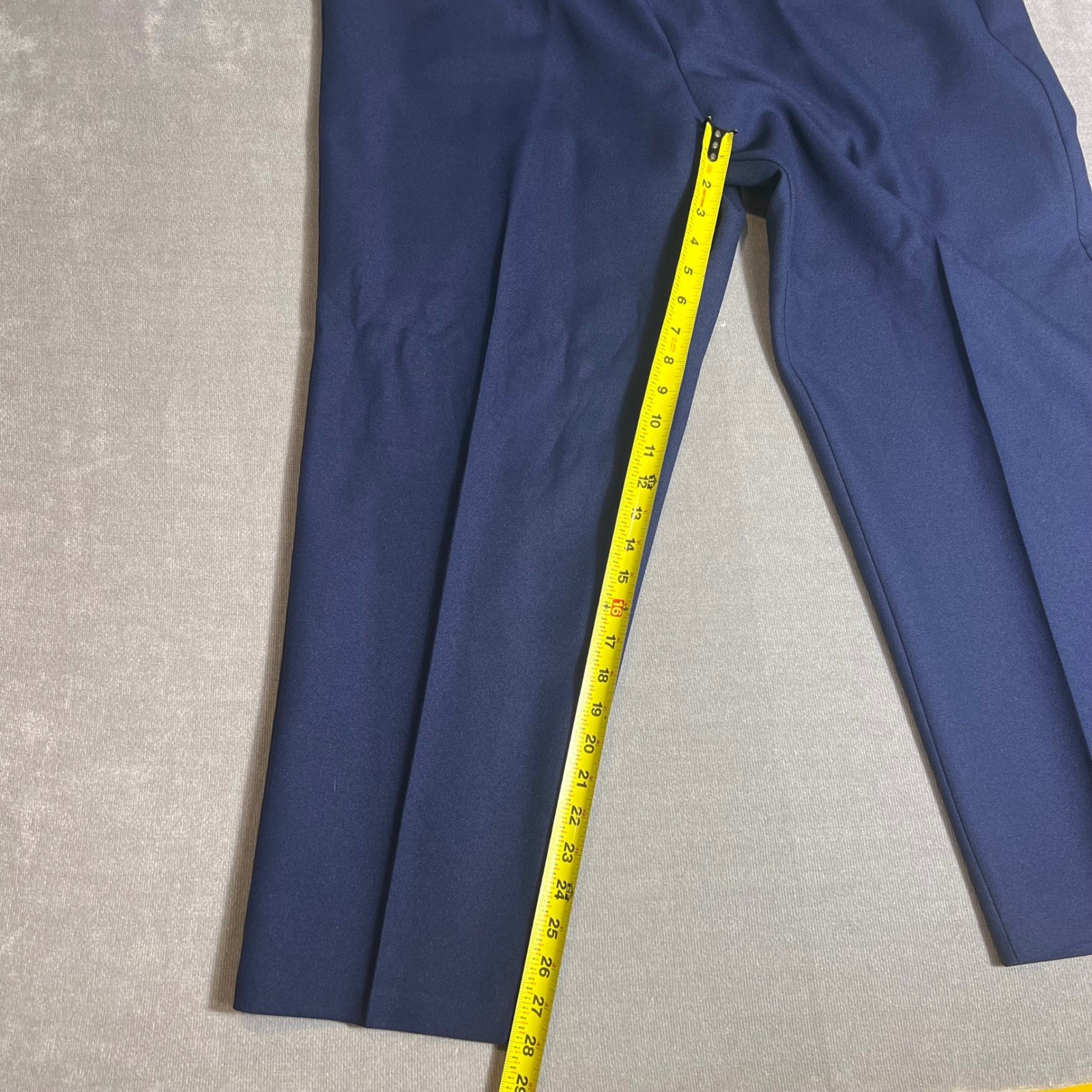 Vintage Levi Strauss Bend Over Navy Blue Dress Pants 24W Proportioned Short NWT