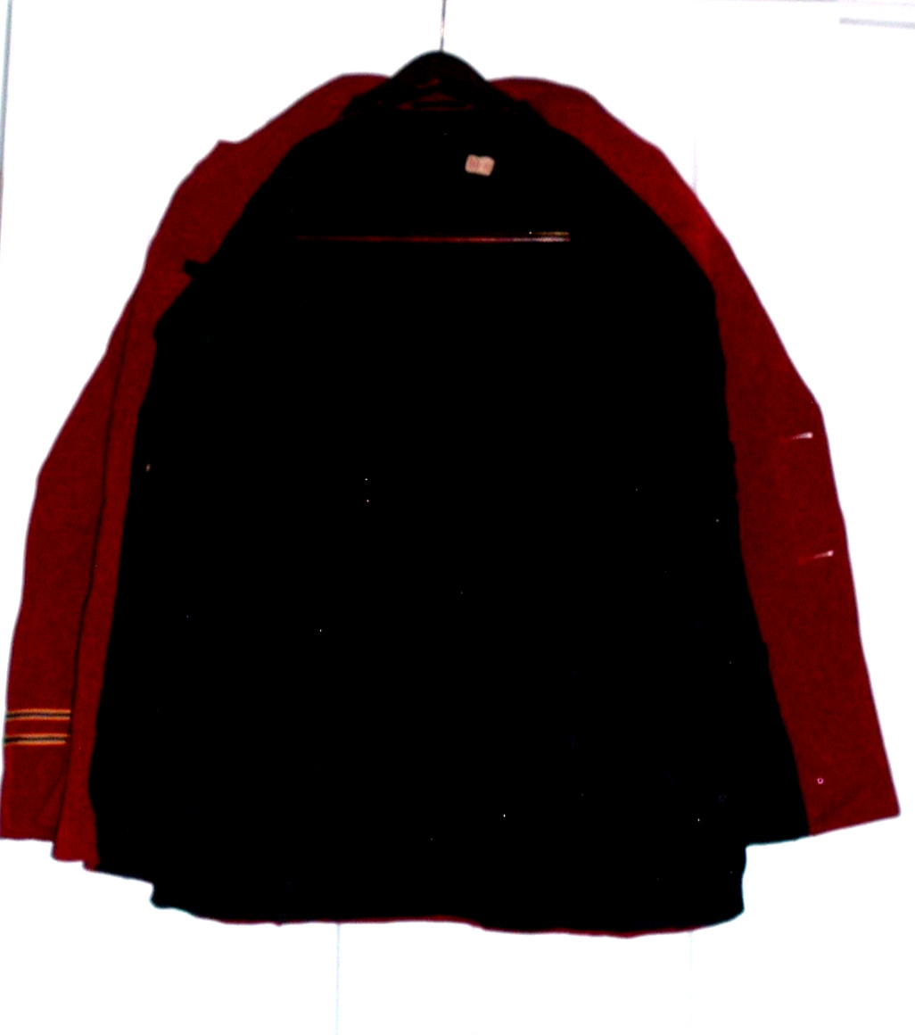 WOMEN’S RED WOOL 50-YR.-OLD UNIVERSITY OF ARIZONA MARCHING BAND JACKET ~ SIZE 10