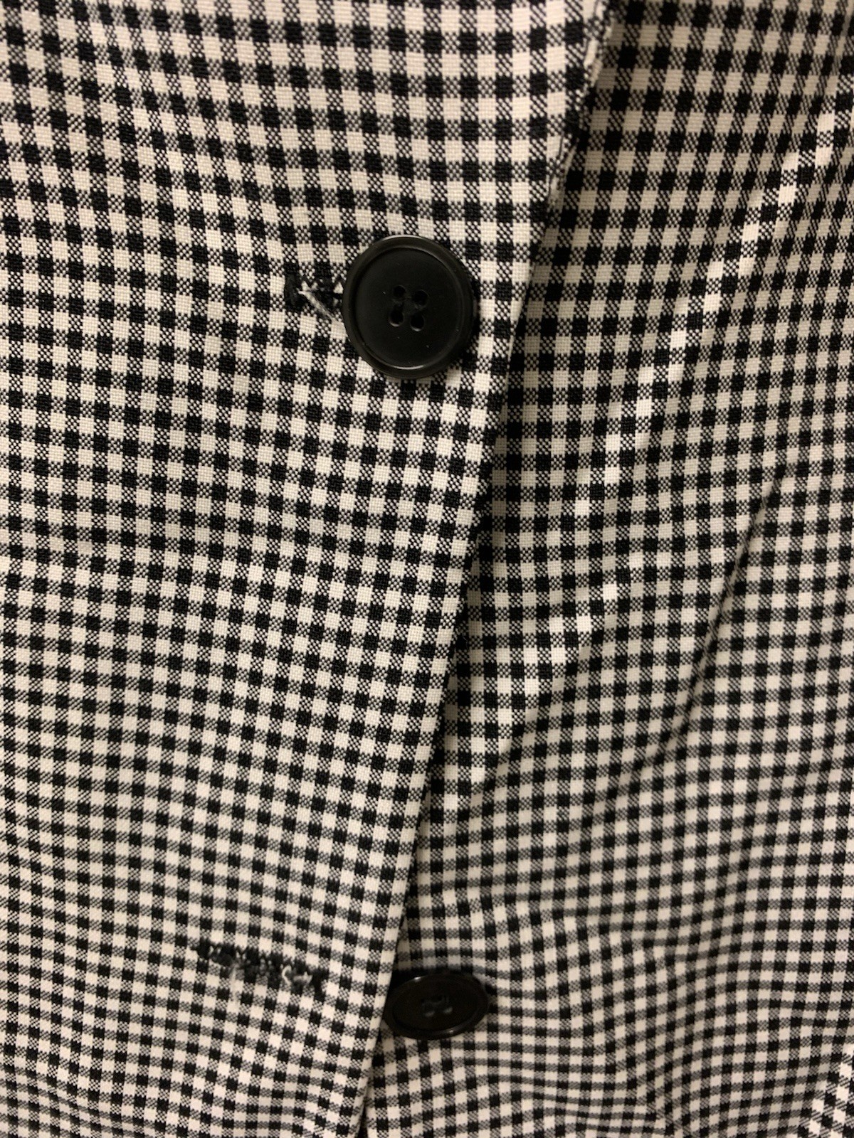 Vintage Black and White Checkered Jacket/ Midi Dress
