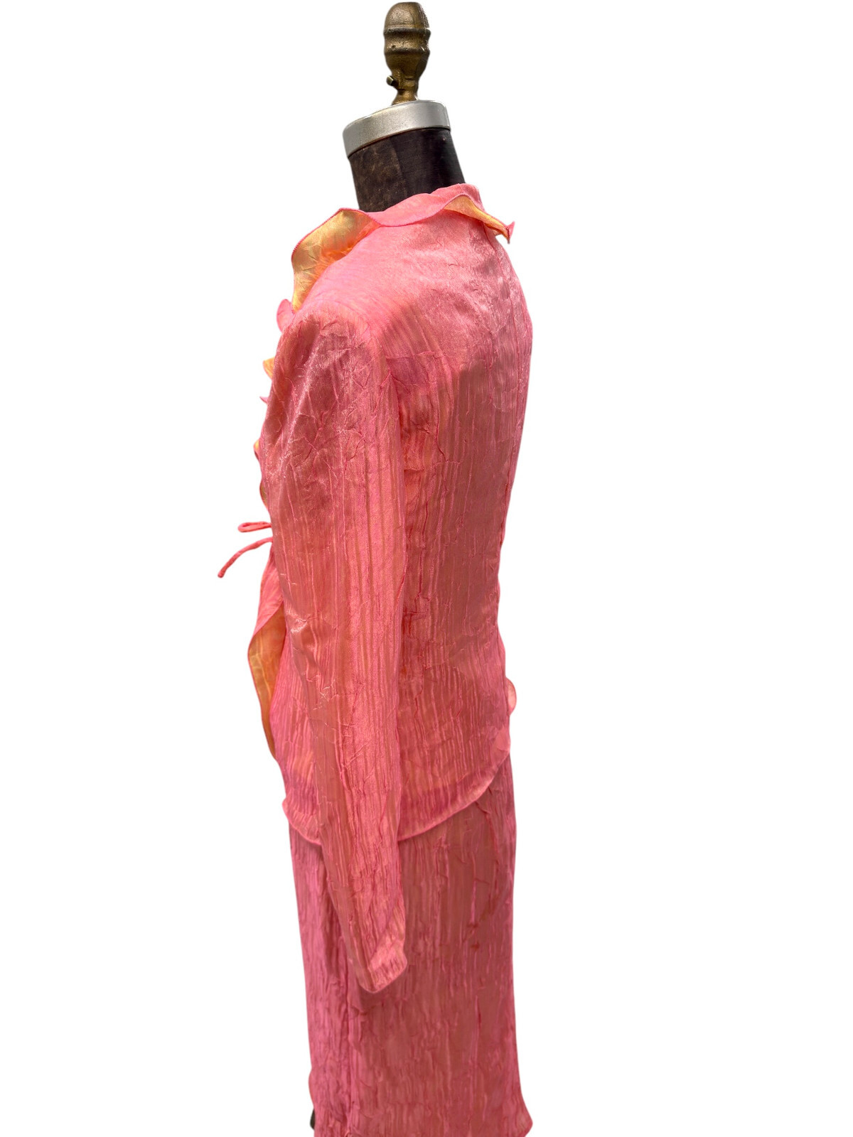 Vintage Teatro Dei Sogni By Beppe Bondi Summer Pink Skirt Suit Sz 10