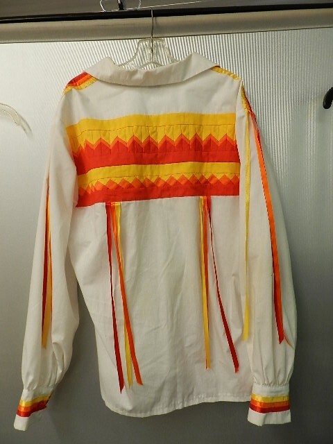 Womens ladies Native American Design Cotton bright vivid colors pull over med