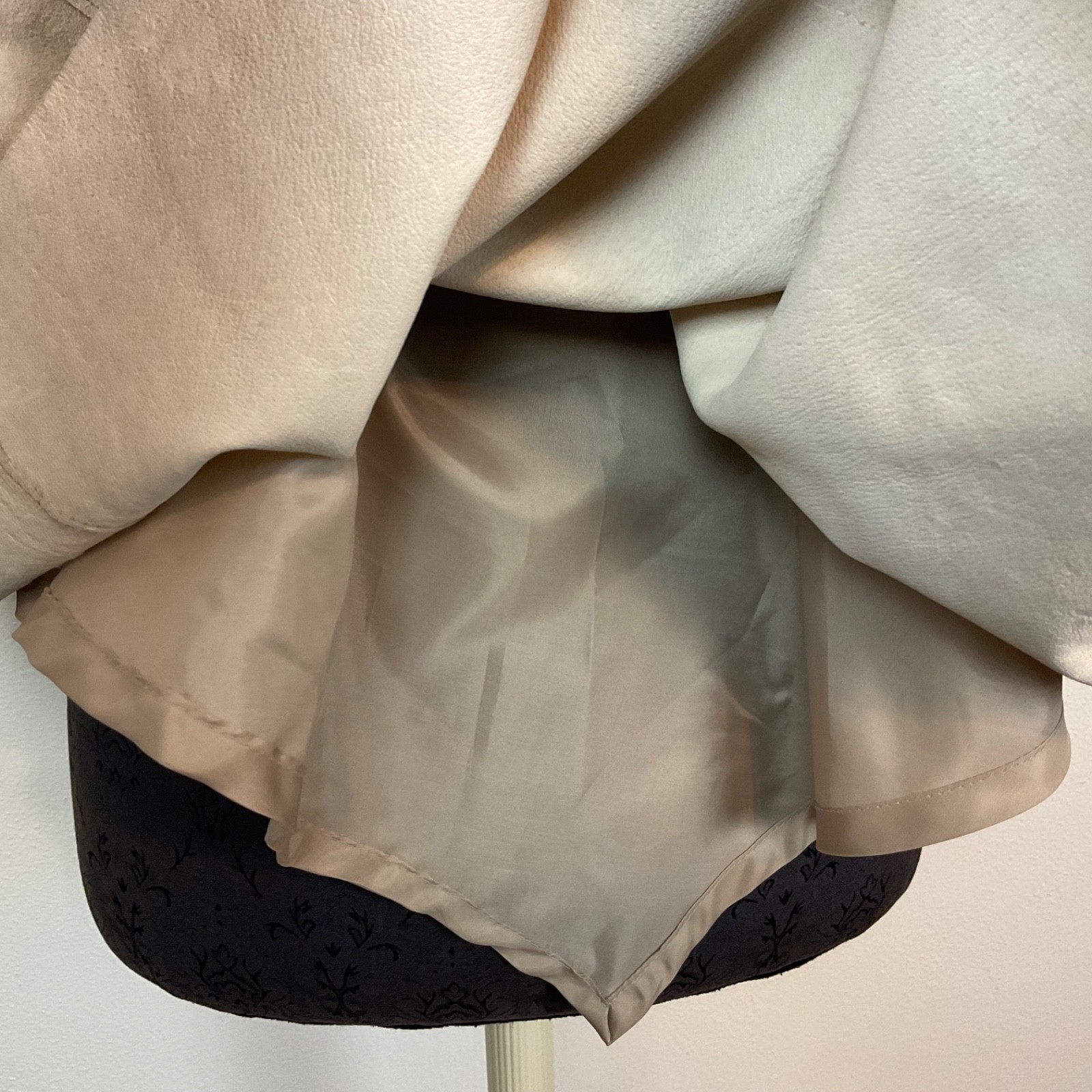 Vtg Uniform John Paul Richard Suede Leather Poncho Buckskin Tan Lined Western L