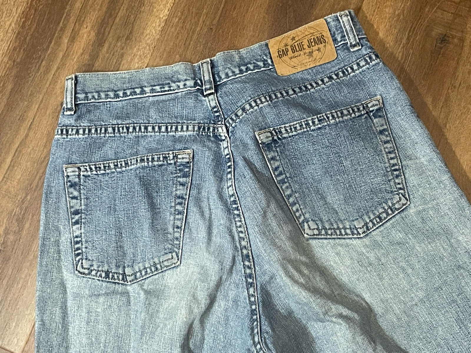 Vintage GAP Jeans 10 Loose Fit Baggy Button Fly Made In USA 90’s Grunge