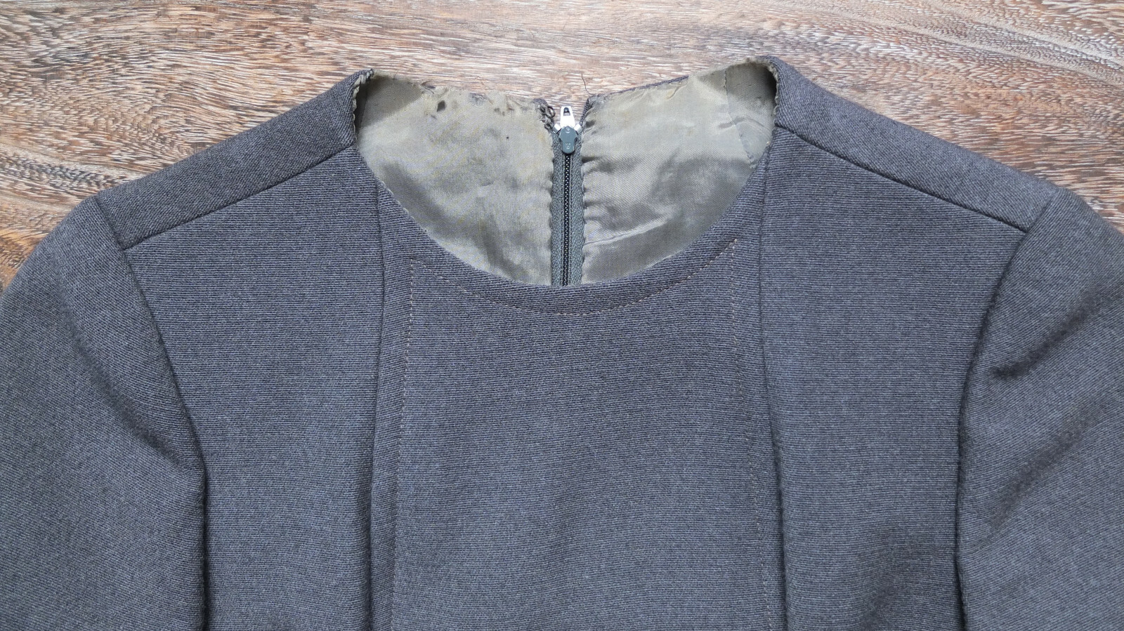 Pauline Trigere 1960s Mod Wool Mini Dress Coat Ensemble sz XS SM Megan Draper