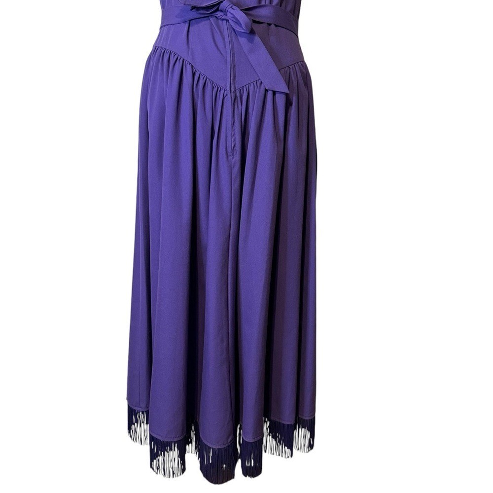 Western Collection USA Vintage Rodeo Cowgirl Musical Theatre Maxi Dress Fringe M