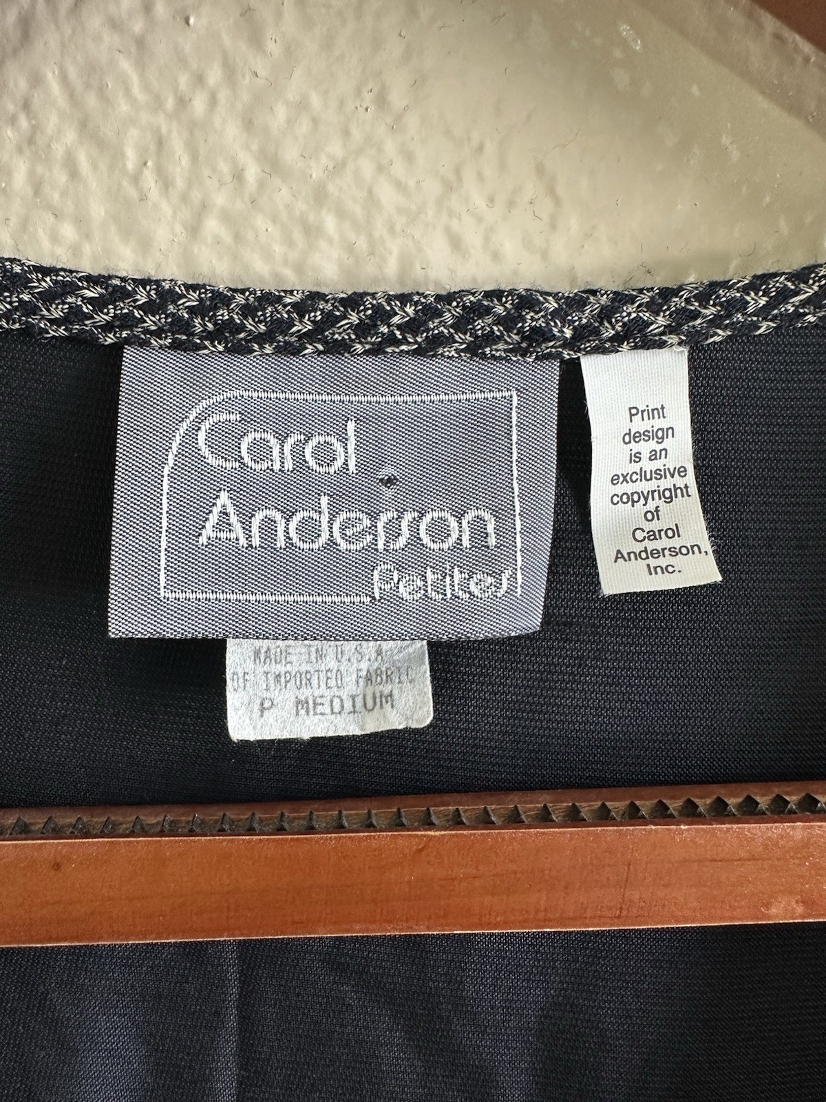 Carol Anderson Vtg 90s Floral Velvet Maxi Dress Women’s MP