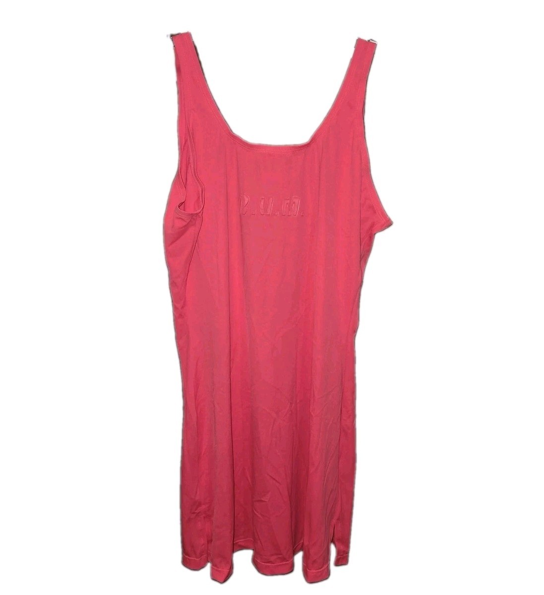 B.U.M. EQUIPMENT Sz 13/14 Vintage 90s Y2K Embossed Logo Embossed Logo Mini Dress