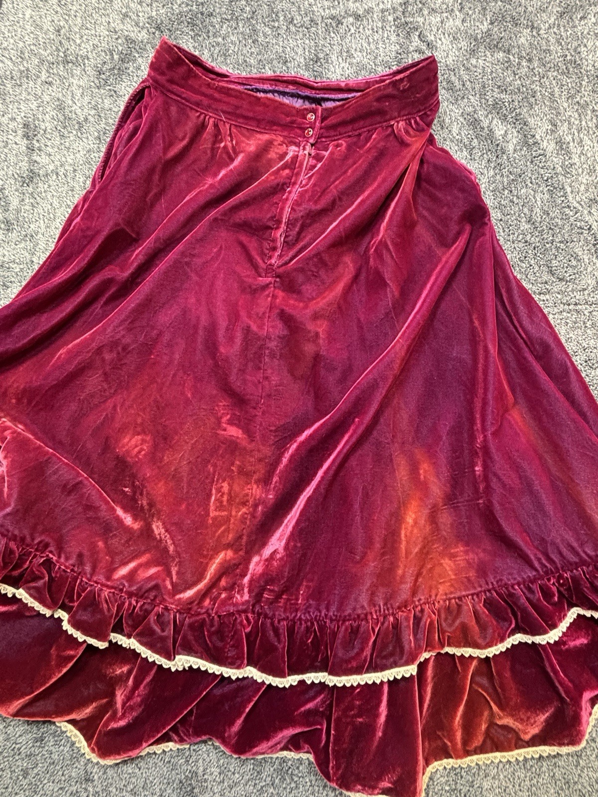 VTG 80s Miss Rodeo America Pageant Velvet 2 Piece Set Dress Jacket Set 13/14