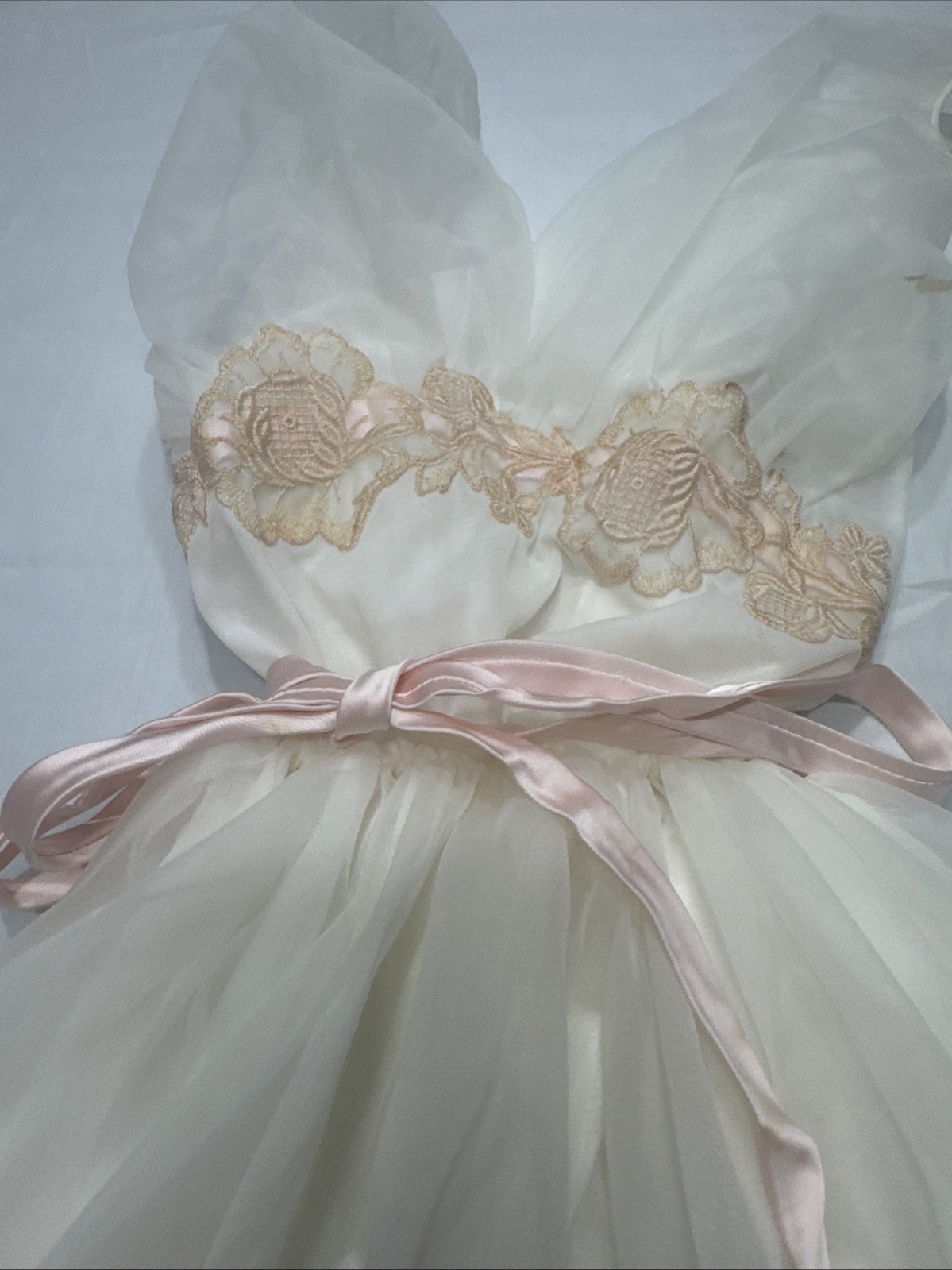 Vintage 1950s Eyeful by the Flaums Sheer Chiffon Nightgown