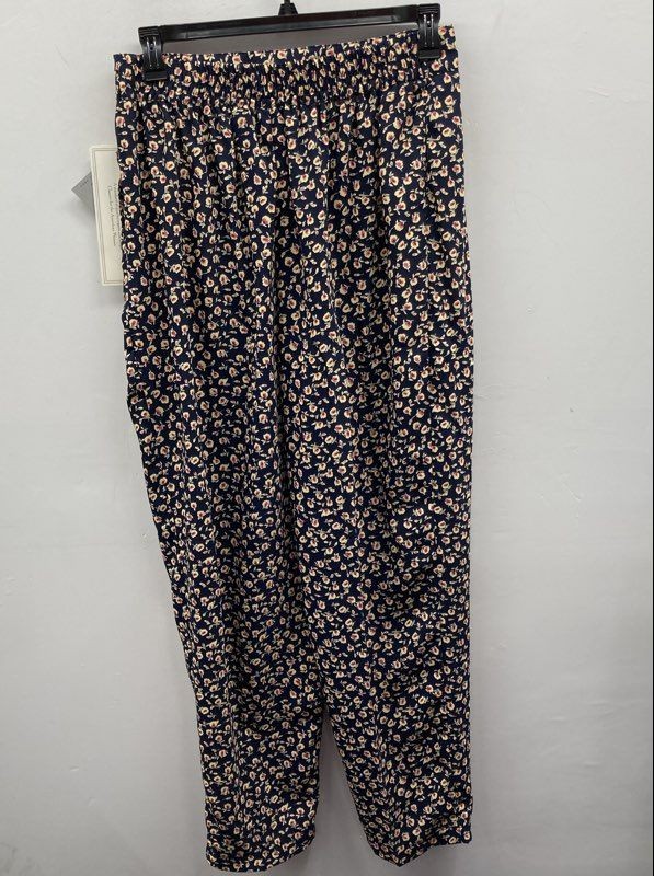 Vintage 90s Maggie Lawrence Women’s Navy Floral Elastic Waist Pants NWT 18/20W