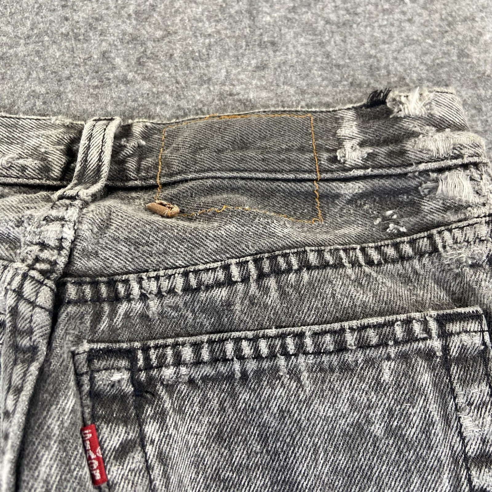 Vintage Levi’s 701 501 Acid Wash Button Fly Jeans 26 X 30 Made In USA