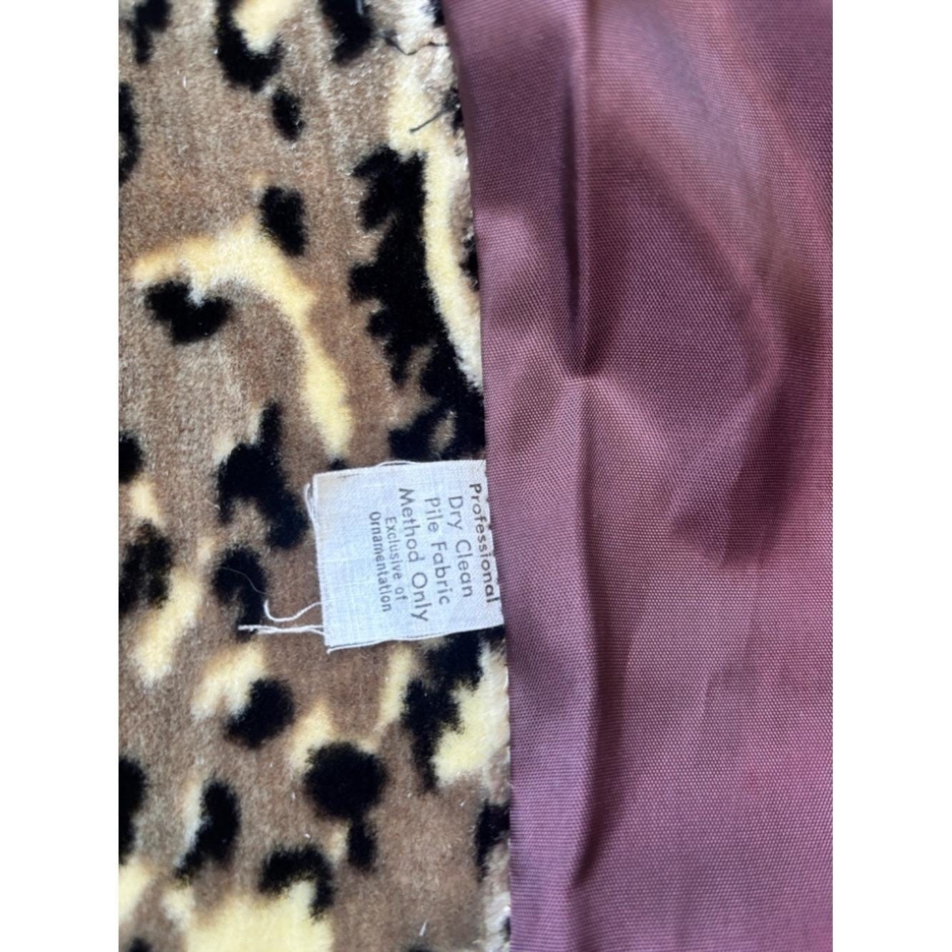 Vintage 1960s Leopard Animal Print Faux Fur Mod Glam Statement Jacket Coat M