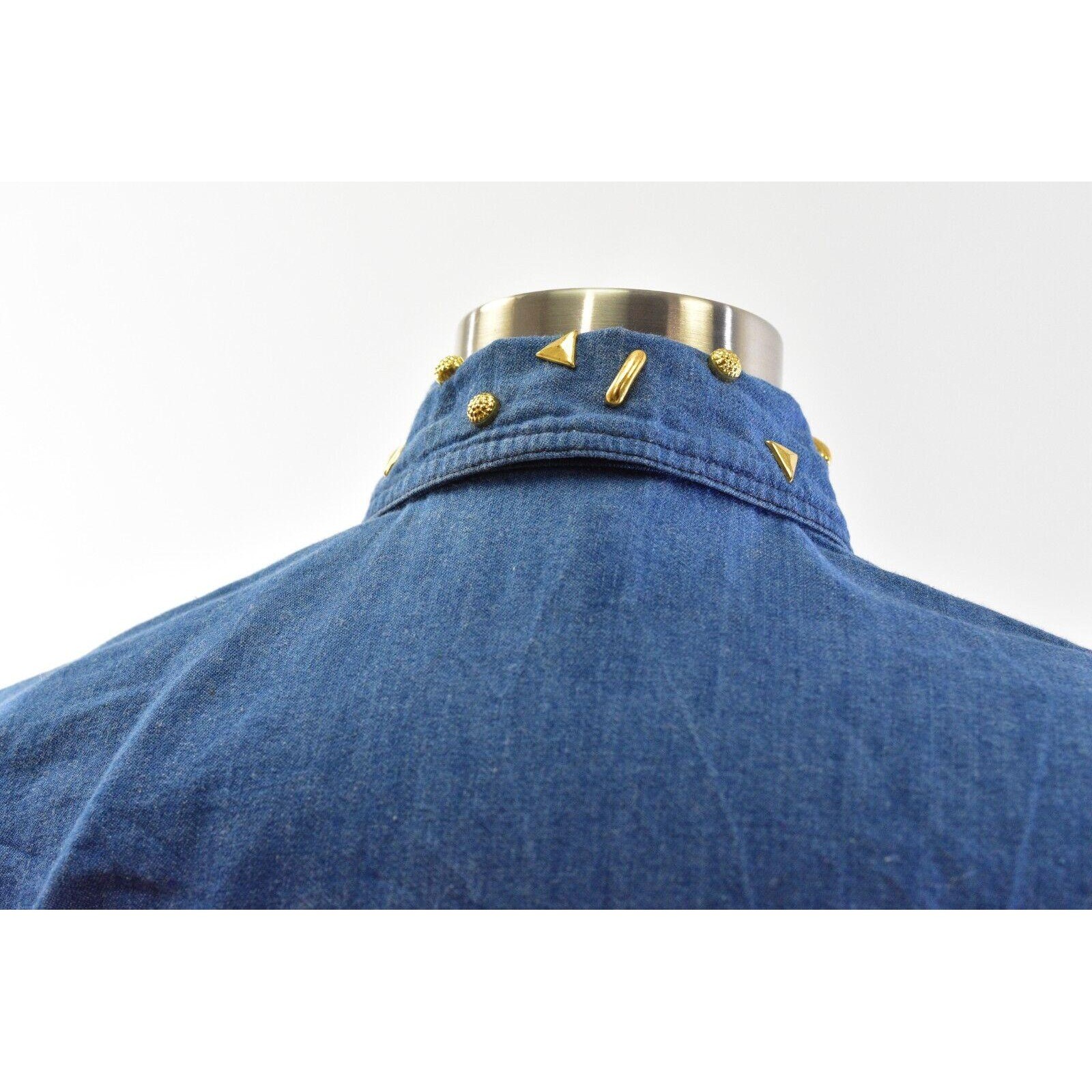 Fstop Jeweled Denim Outfit PleaTed Shorts & Shacket Women’s S