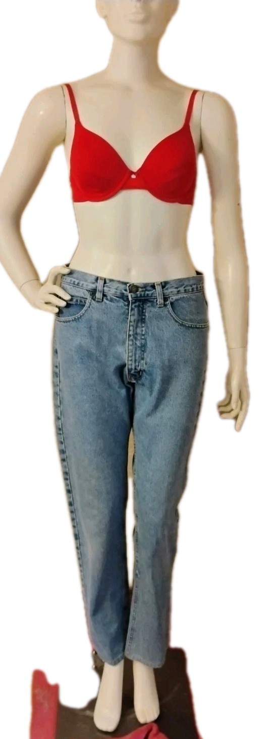 VTG 90’s „Armani Jeans” Blue High Rise Tapered Leg Eagle Logo Designer Jeans 30