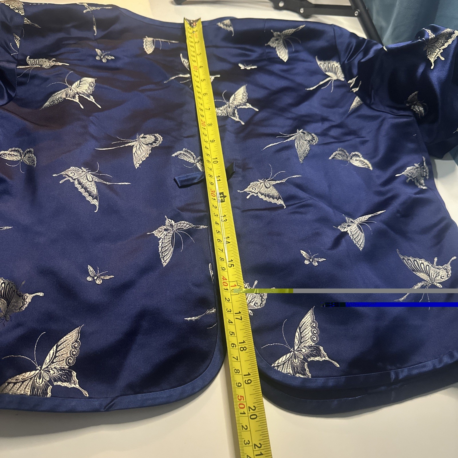 Ying Tai Ltd Vintage Women Jacket Silk Gold Butterfly Motif Hong Kong Boutique