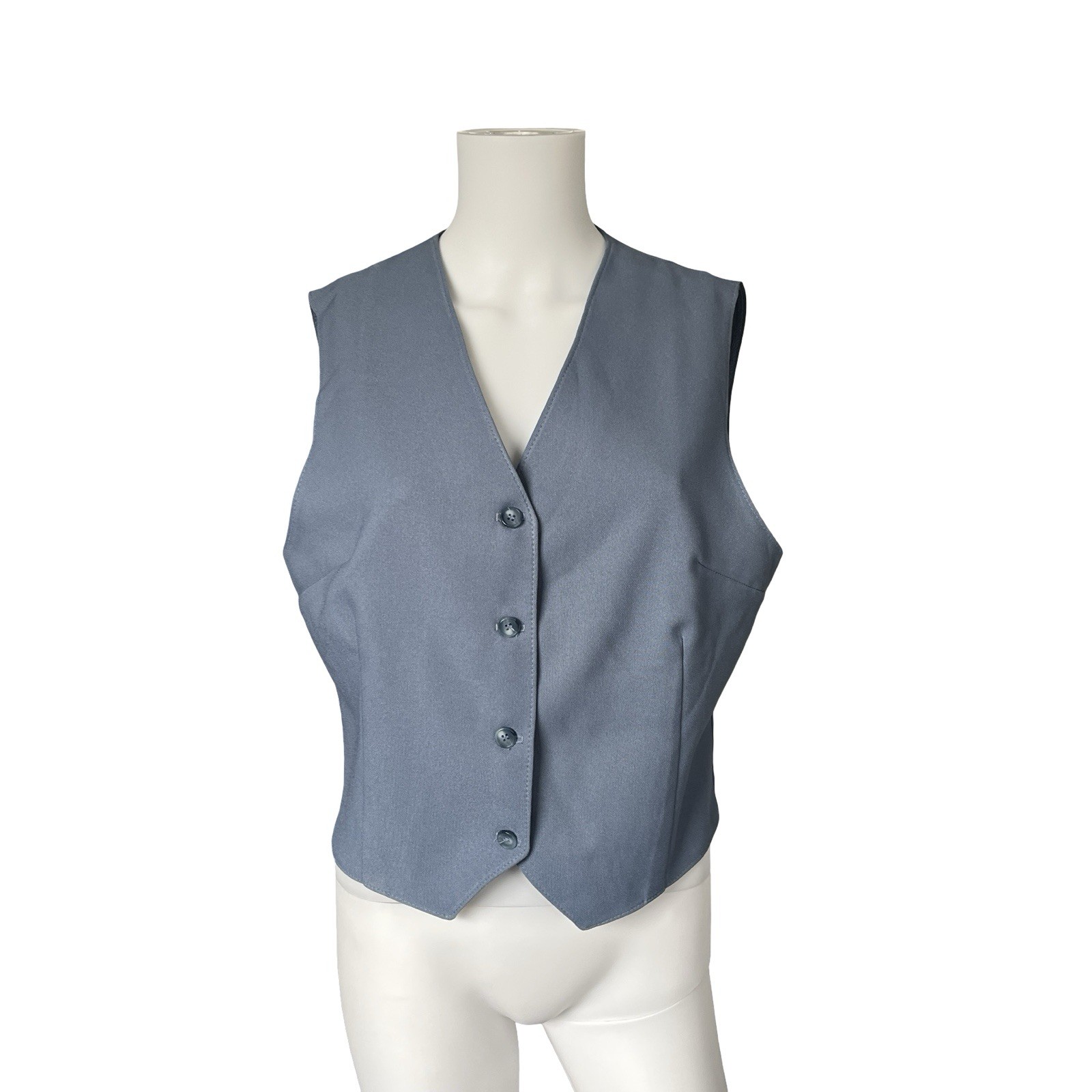 Vintage Fashion Star Vest Blue Sleeveless Academia Womens Size 16