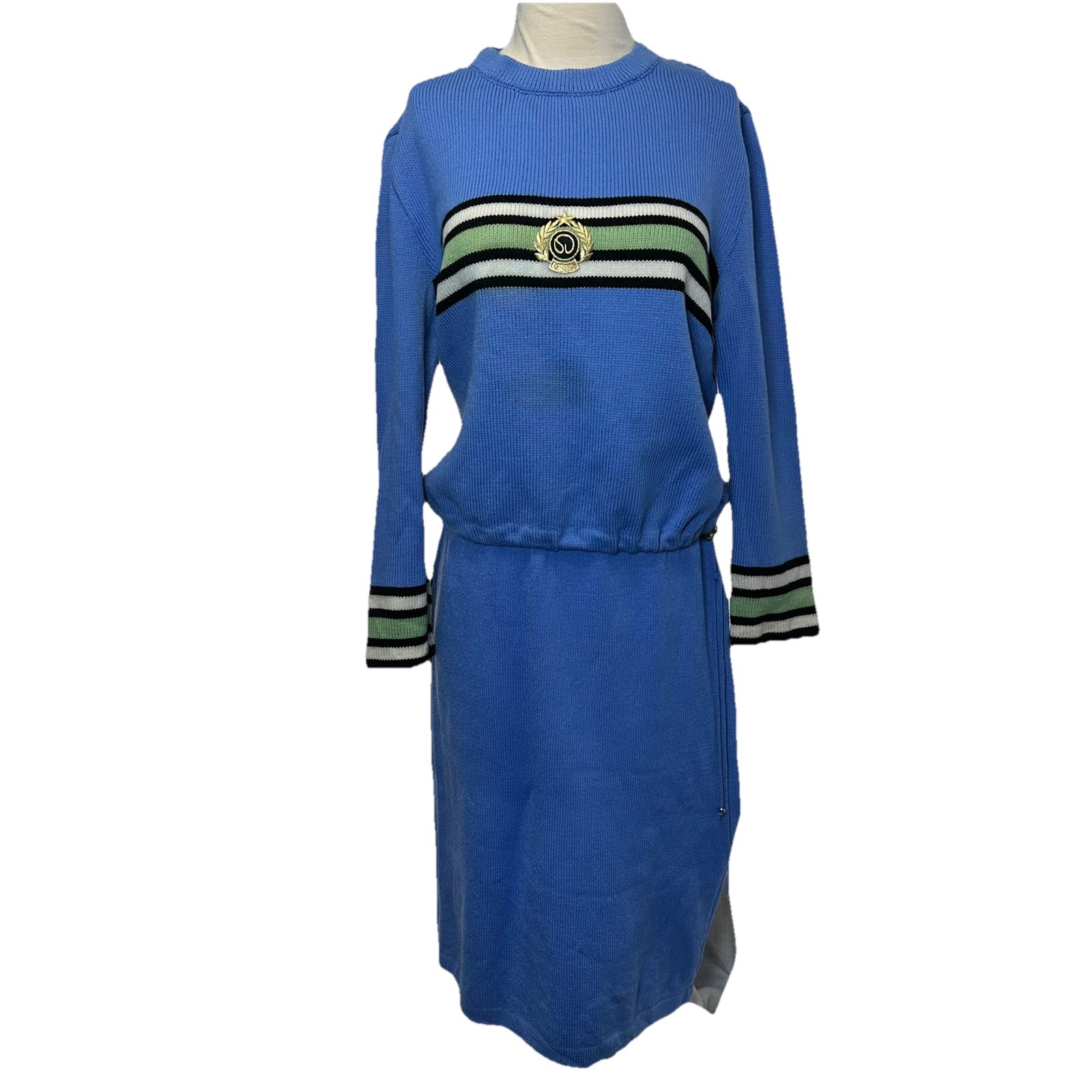 Vintage St John Sport By Marie Gray Set Sweater And Skirt Medium