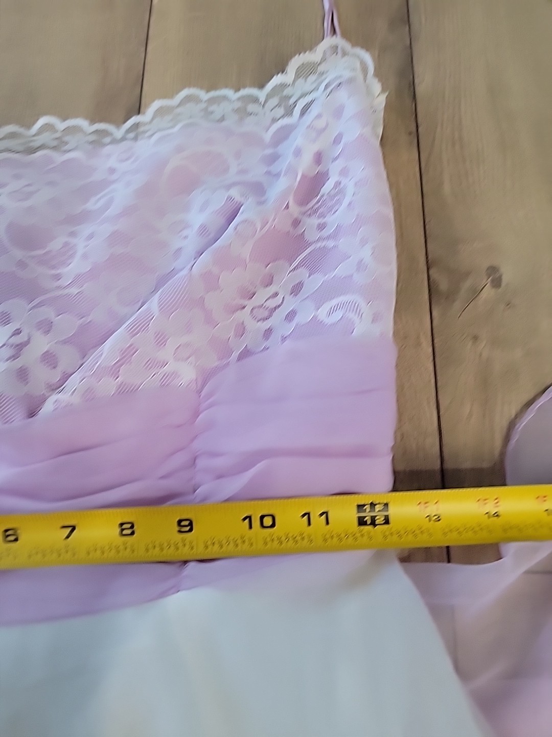 VTG’70s Lavender Lace Strapless Evening Dress ILGWU Organza Gown/Bridgerton Styl