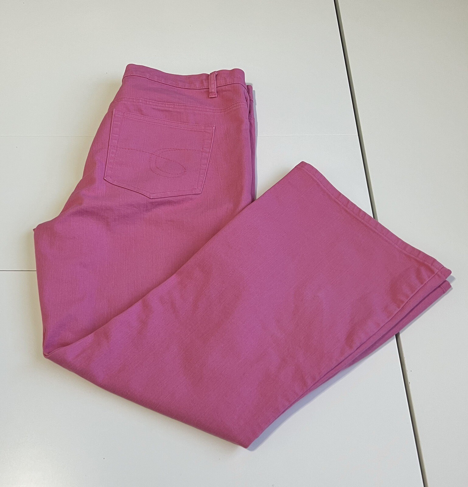 Vtg L.A.Blues women stretch Jean 36X28 Tailored HighRise Flared 70s Hippie Retro