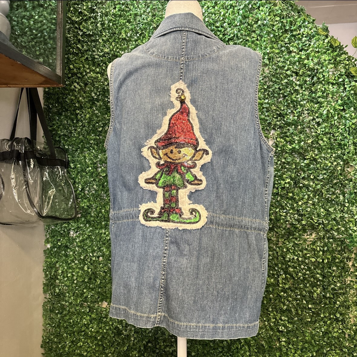 Chaps denim vest
