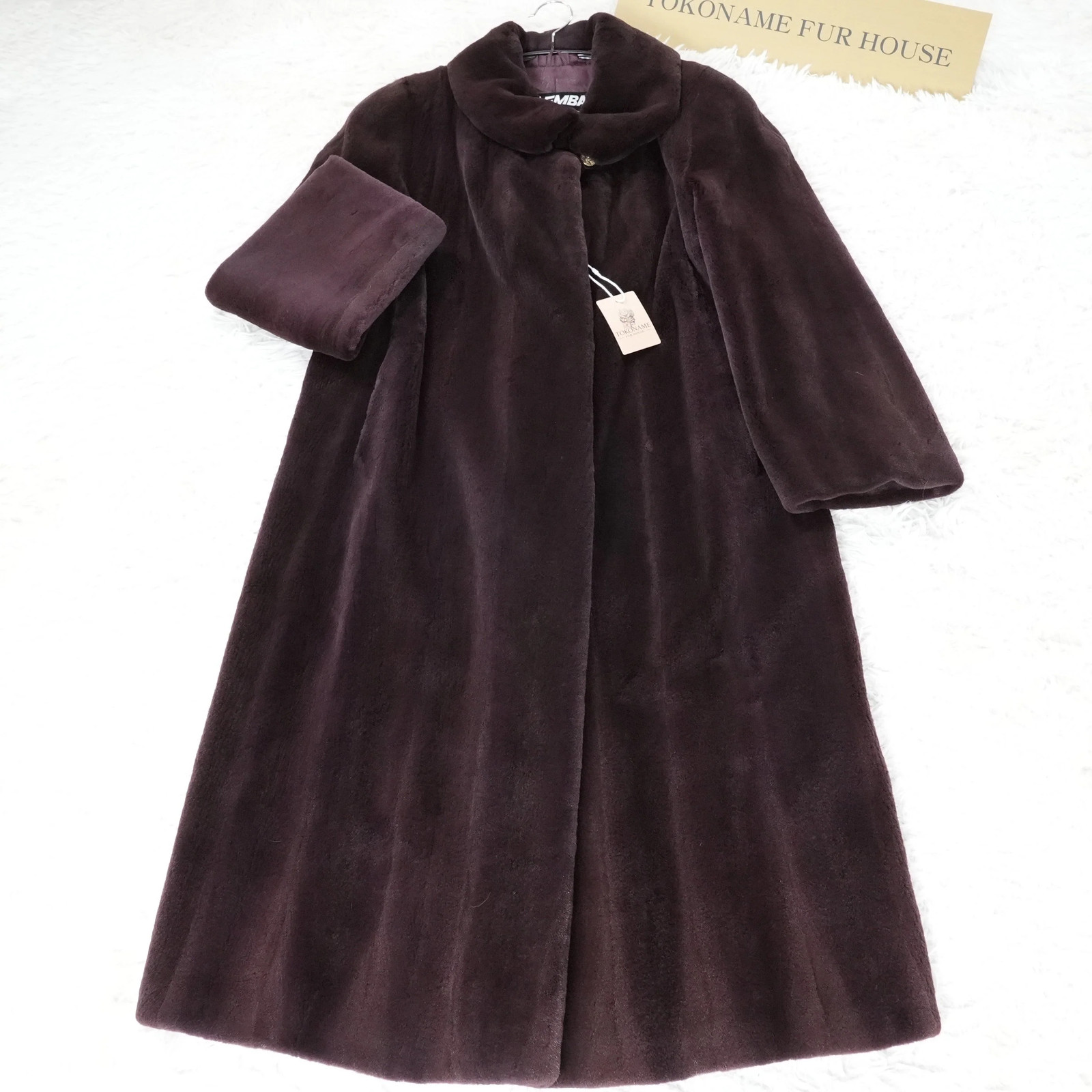 Chocolate Brown Shaved Mink Long Coat EMBA – Genuine Vintage Fur From Japan
