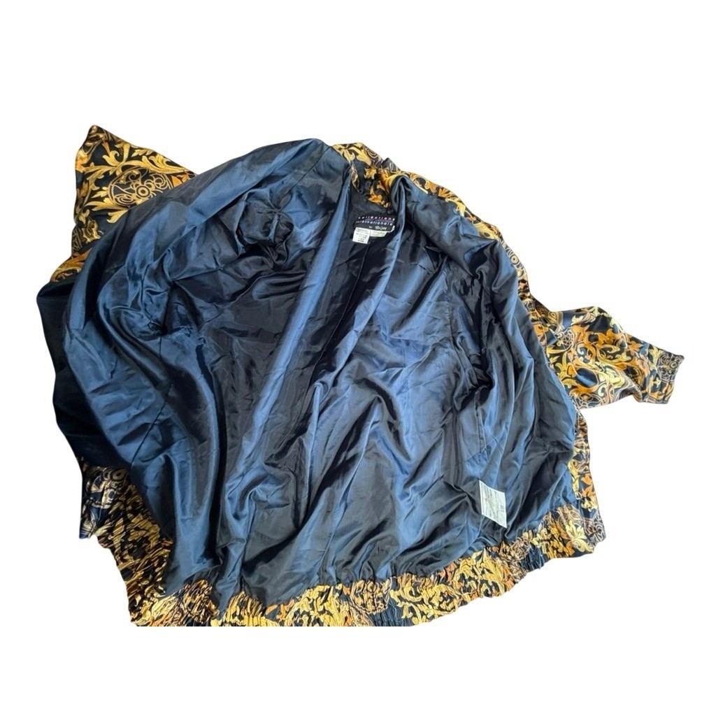 TanJay Baroque Gold Black 3 Pc Jacket SZ L, Shirt SZ 14, and Skirt Set SZ 16