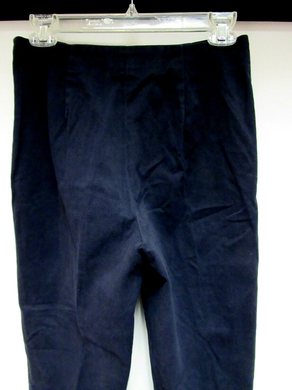 VTG TALBOTS Stretch Cotton Slim Pants Flat Front Black 28 1/2 x 28 1/2 6 EUC