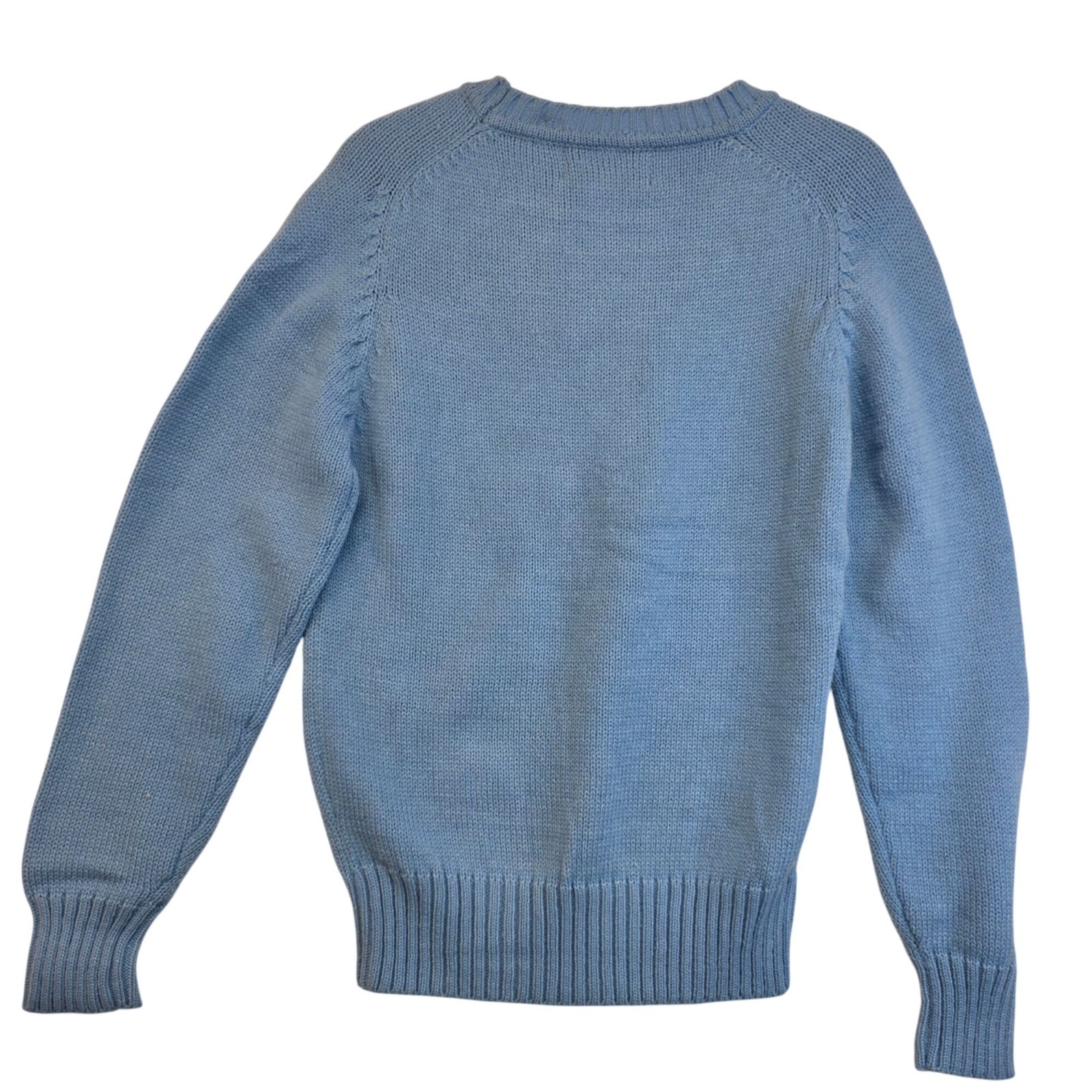 Vintage Society Pullover Sweater Sz S Blue Deadstock Preppy Layers Office Golf