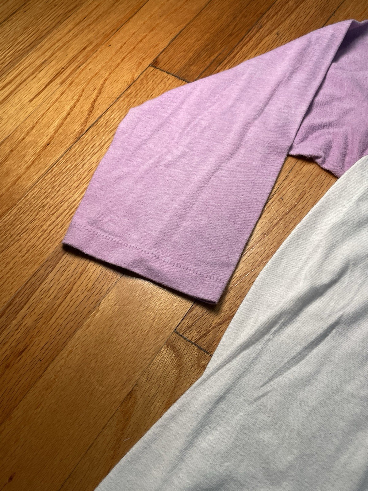 80s Women’s Pink Ragland Rainbow and Butterfly’s Shirt Size Medium