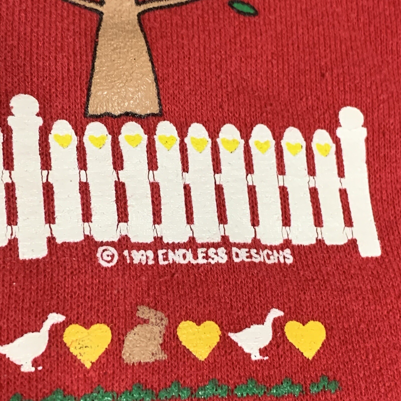 Vintage Cottagecore Sweatshirt Down Home Country Lee Mid weight Women’s 3X 1992