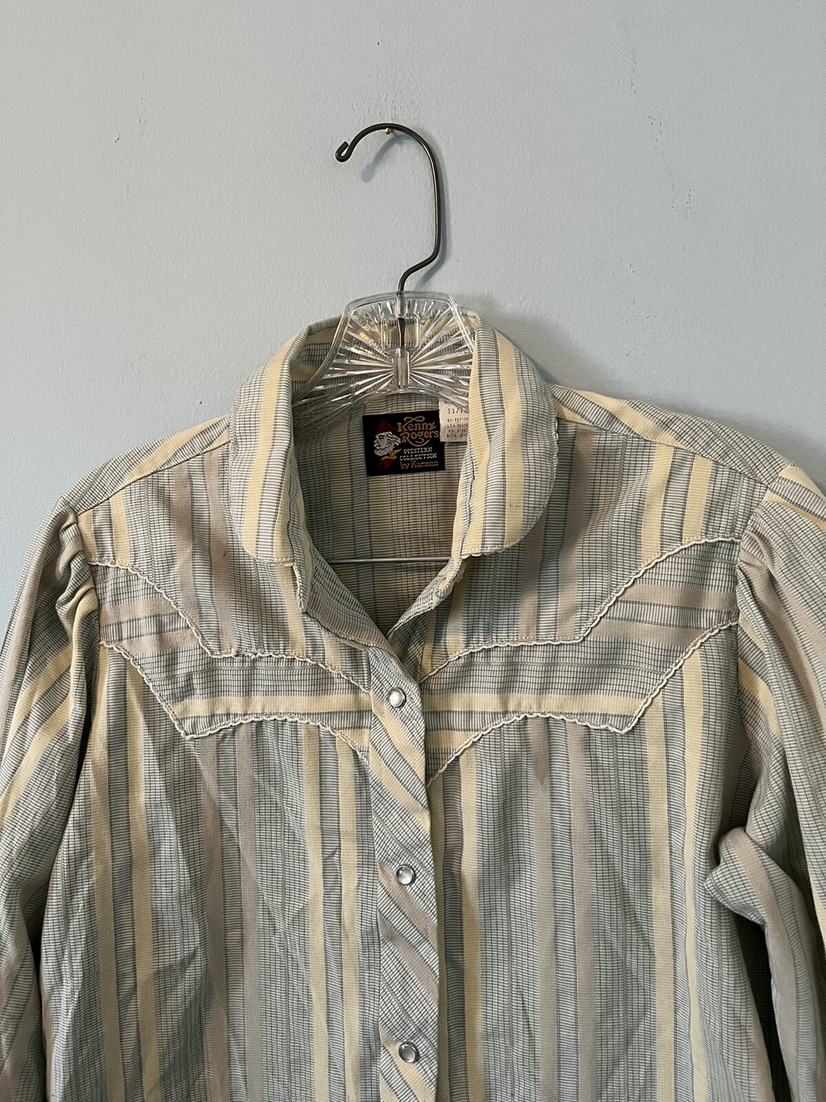 Kenny Rogers Country Western Women Shirt Pearl Snap by Karman VTG MADE IN USA
