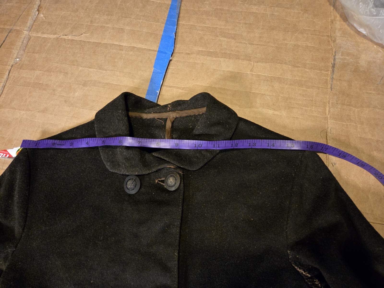 Antique Victorian Woman’s Military Style Overcoat w/ Oringal Buttons