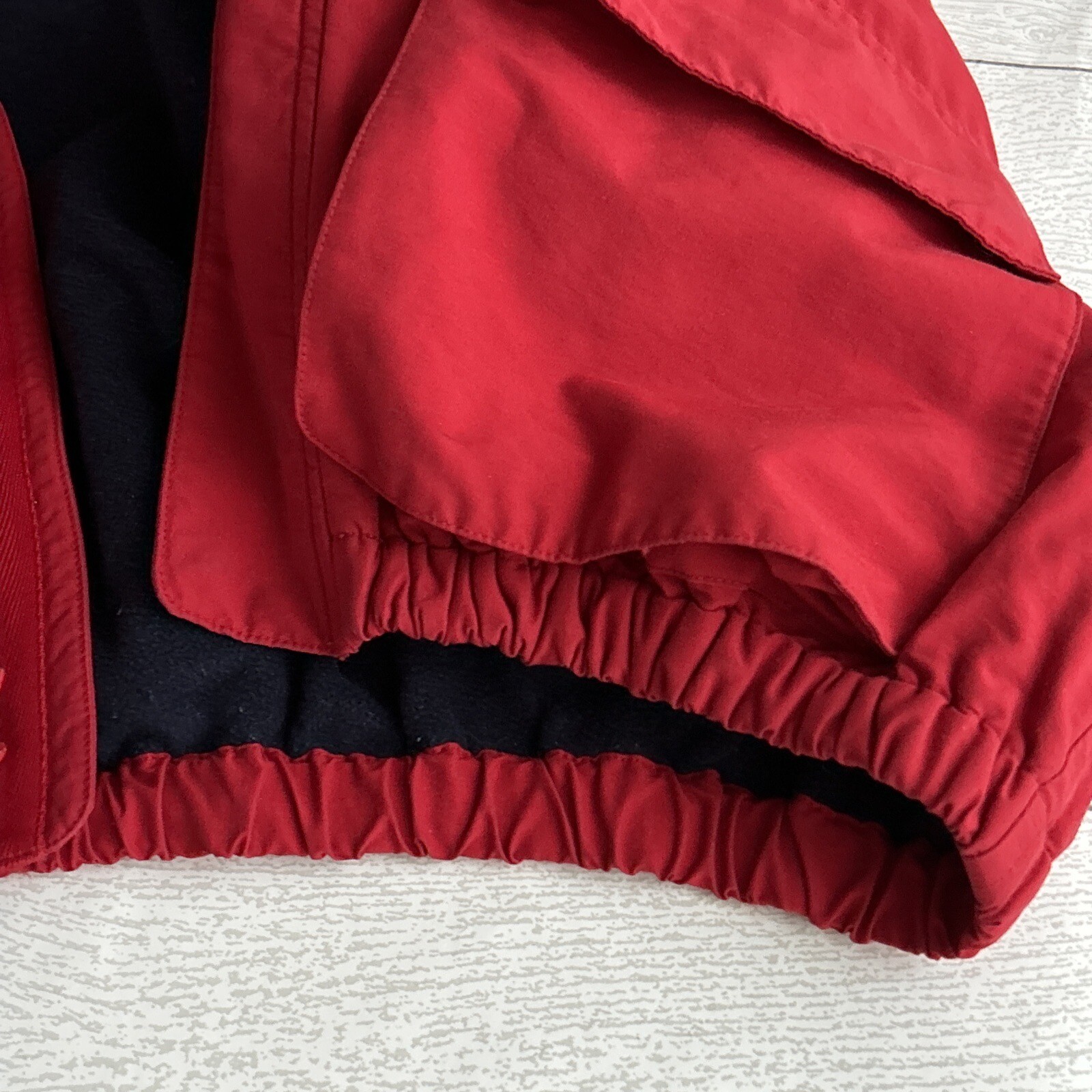 Ladies Ralph Lauren vintage Polo Jacket Red MED Elastic Waist Classic style EUC