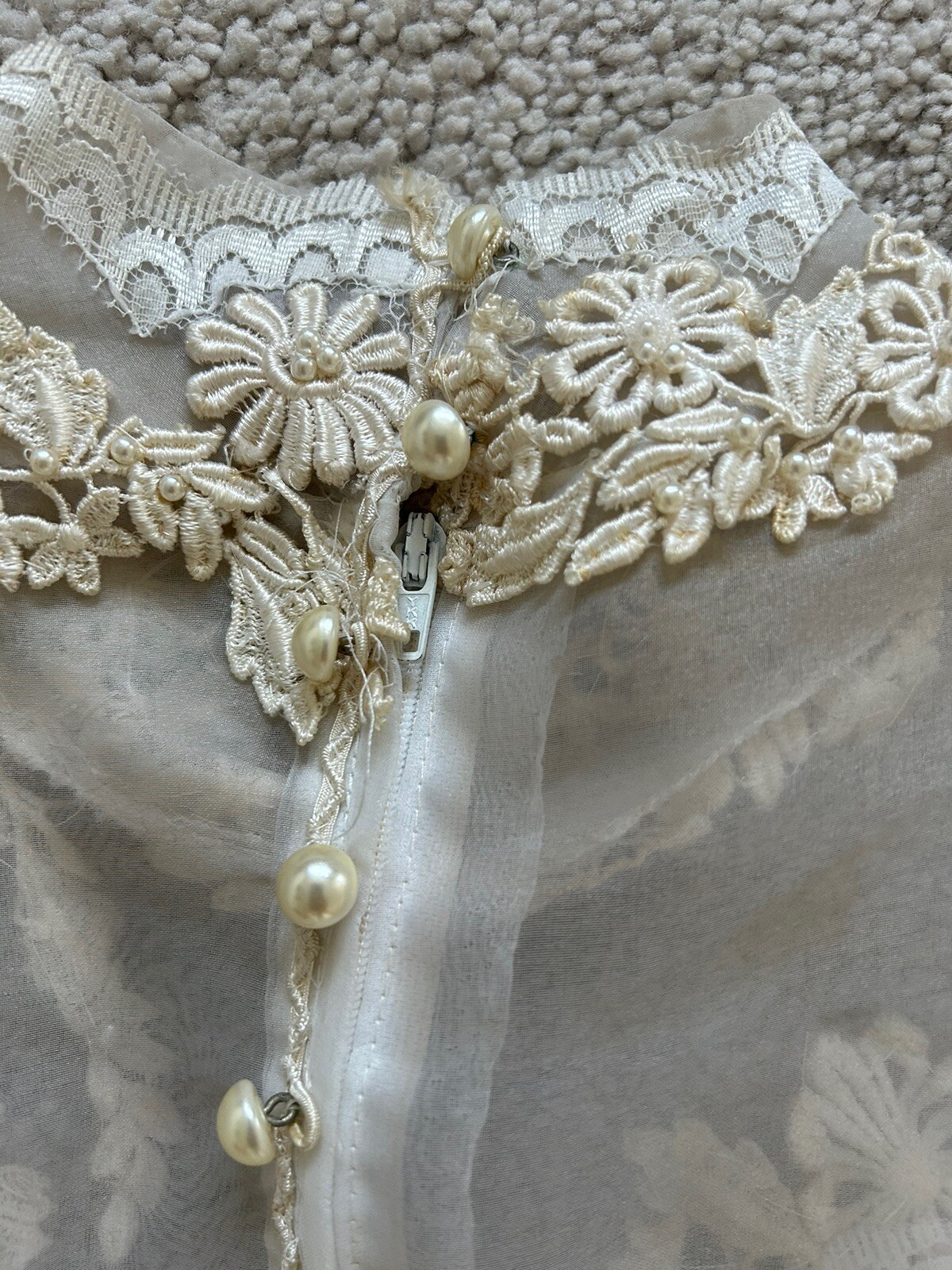 Vtg 70’s Victorian Lace Dress