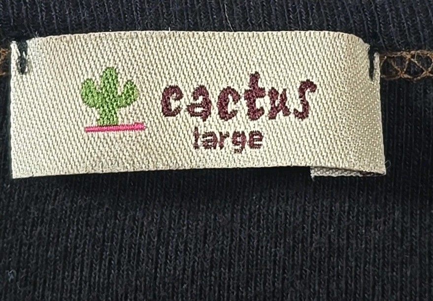 Cactus Vintage Las Vegas Casino 3/4 Sleeve Shirt Rhinestones USA Made Women’s L