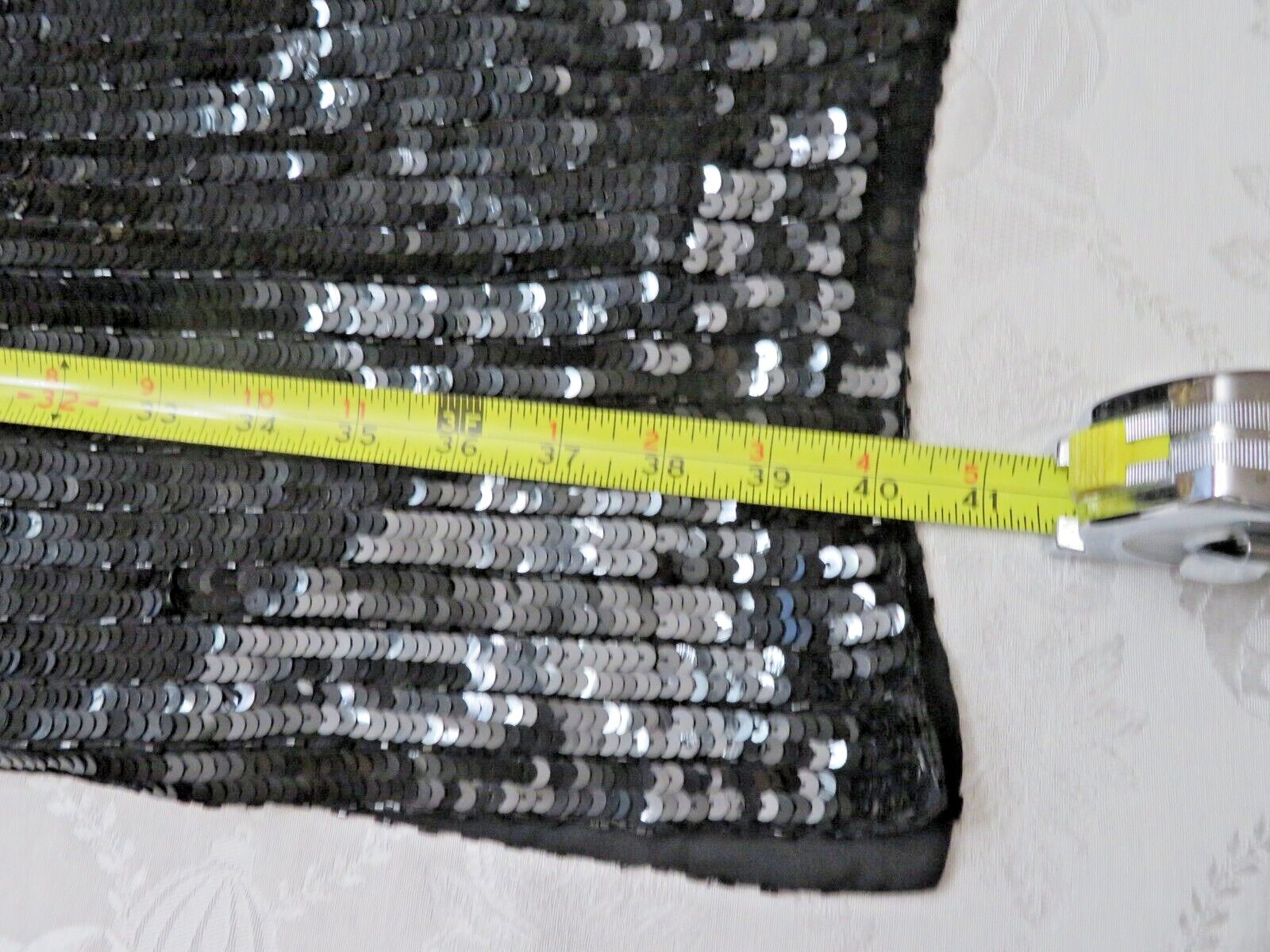 1990’s VTG Vanna White Original Beaded Sequin Dress Size M Gold & Black Beading