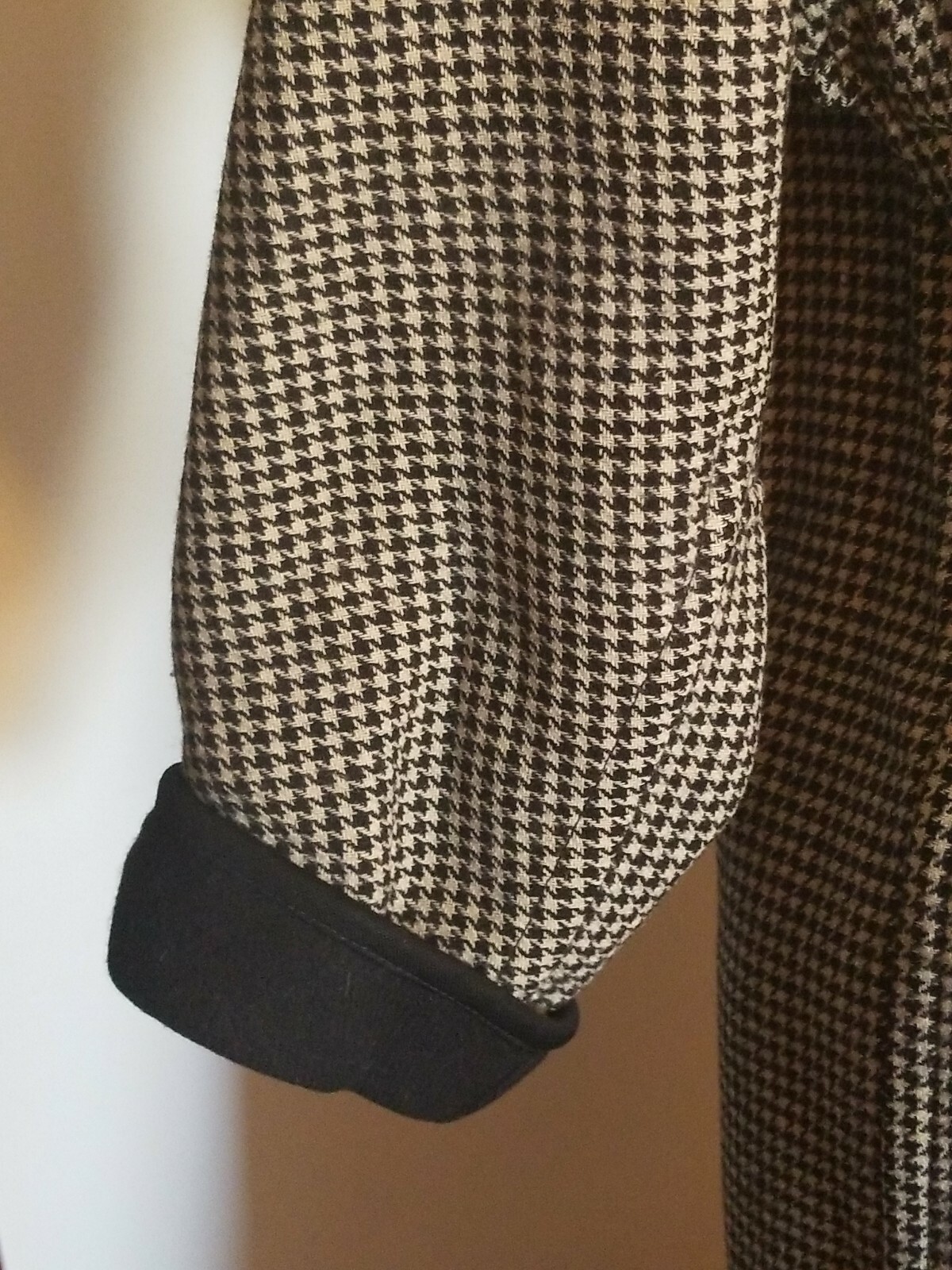 Vintage 1950s Pendleton Woman’s Coat & Skirt Size 8 Black & White Houndstooth