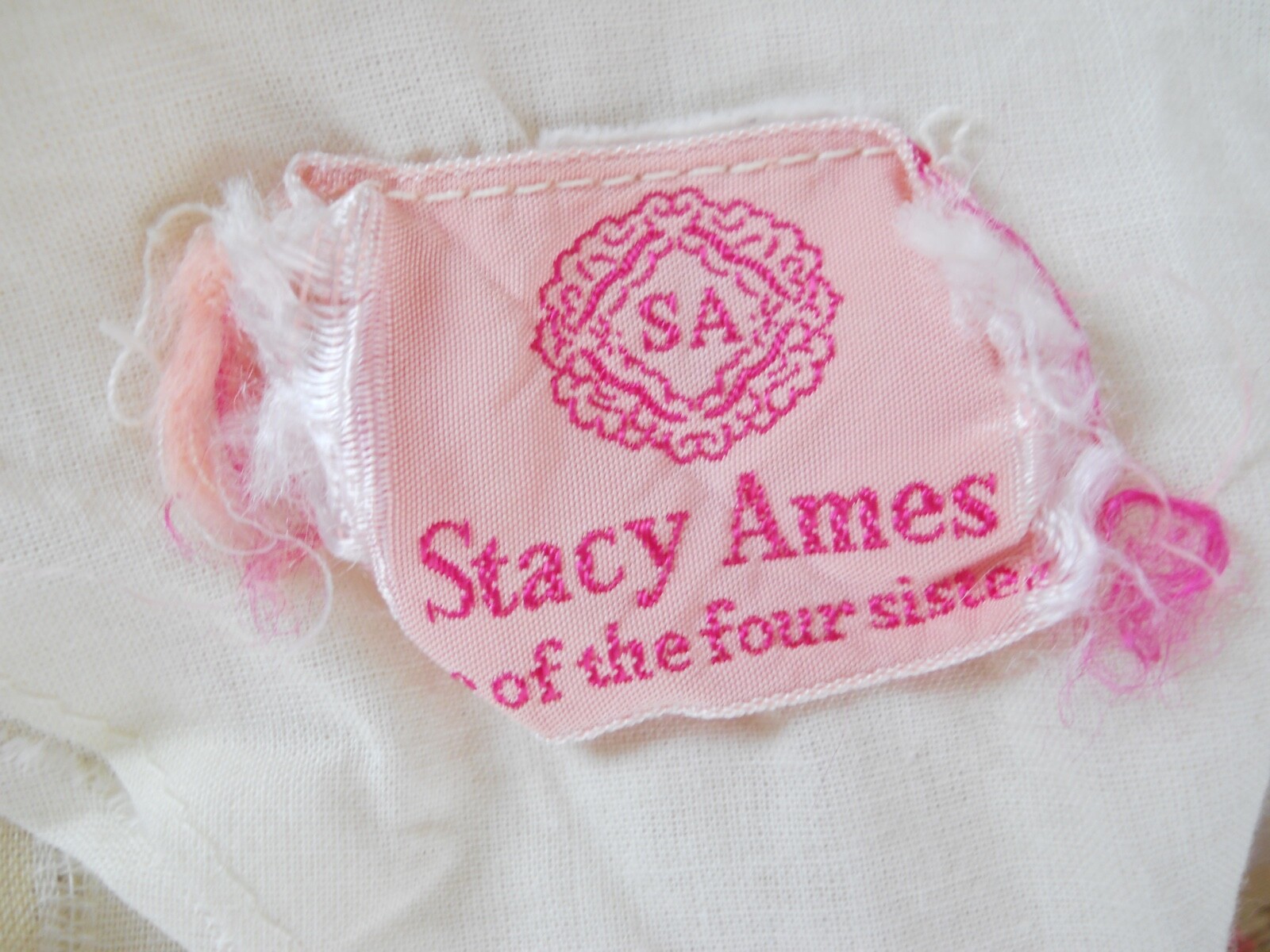Stacy Ames Prairie Dress Cream Yellow Stripes Pink Flower Metal Zipper S Cottage