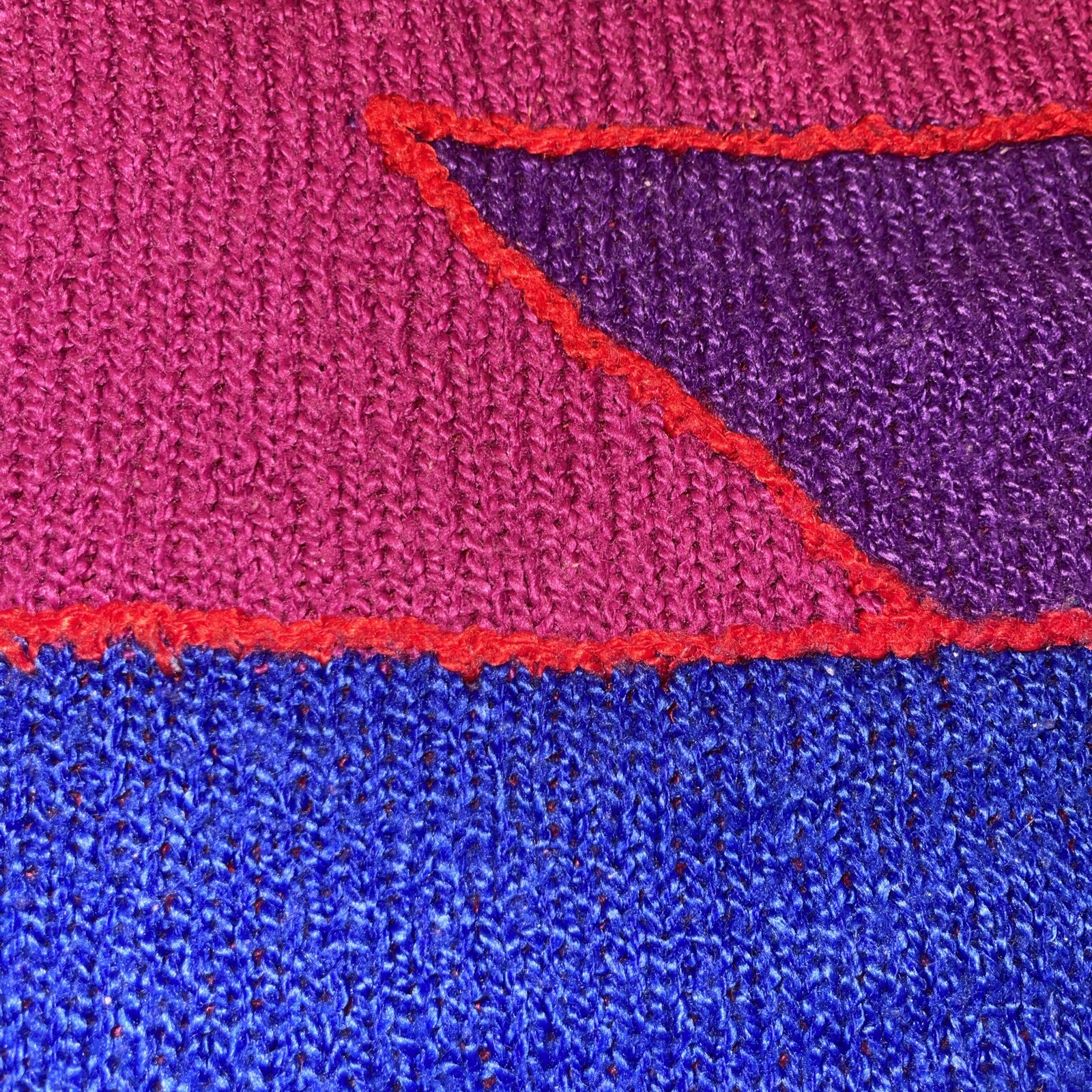 Vintage Jason Maxwell 80s Geometric Colorful Sweater Women’s XL Mock Neck